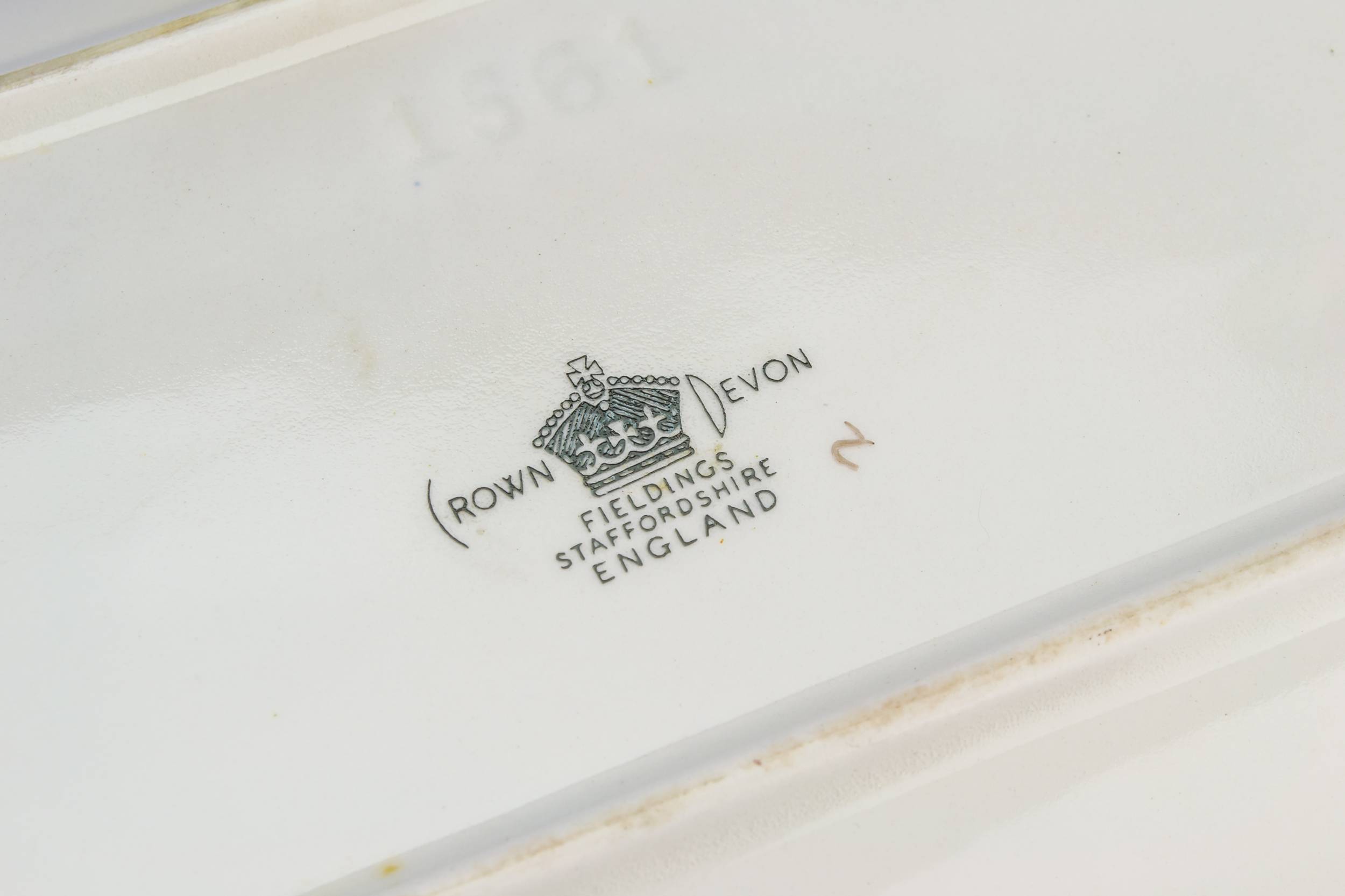 Green Mid-century Modern — Long serving platter 3