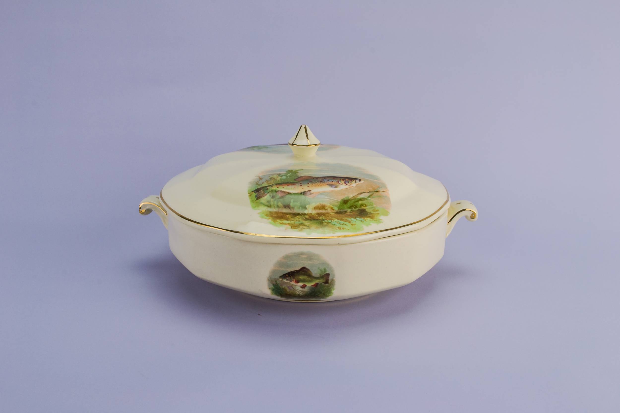 Ceramic Vintage Fish — Fish design serving tureen