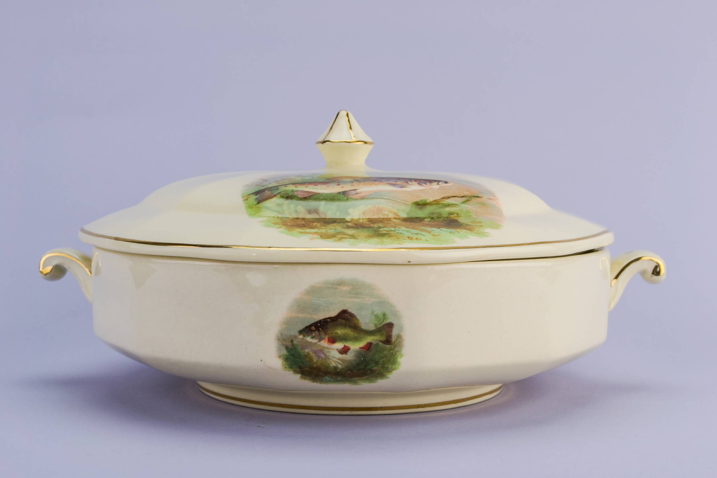 Ceramic Vintage Fish — Fish design serving tureen 2