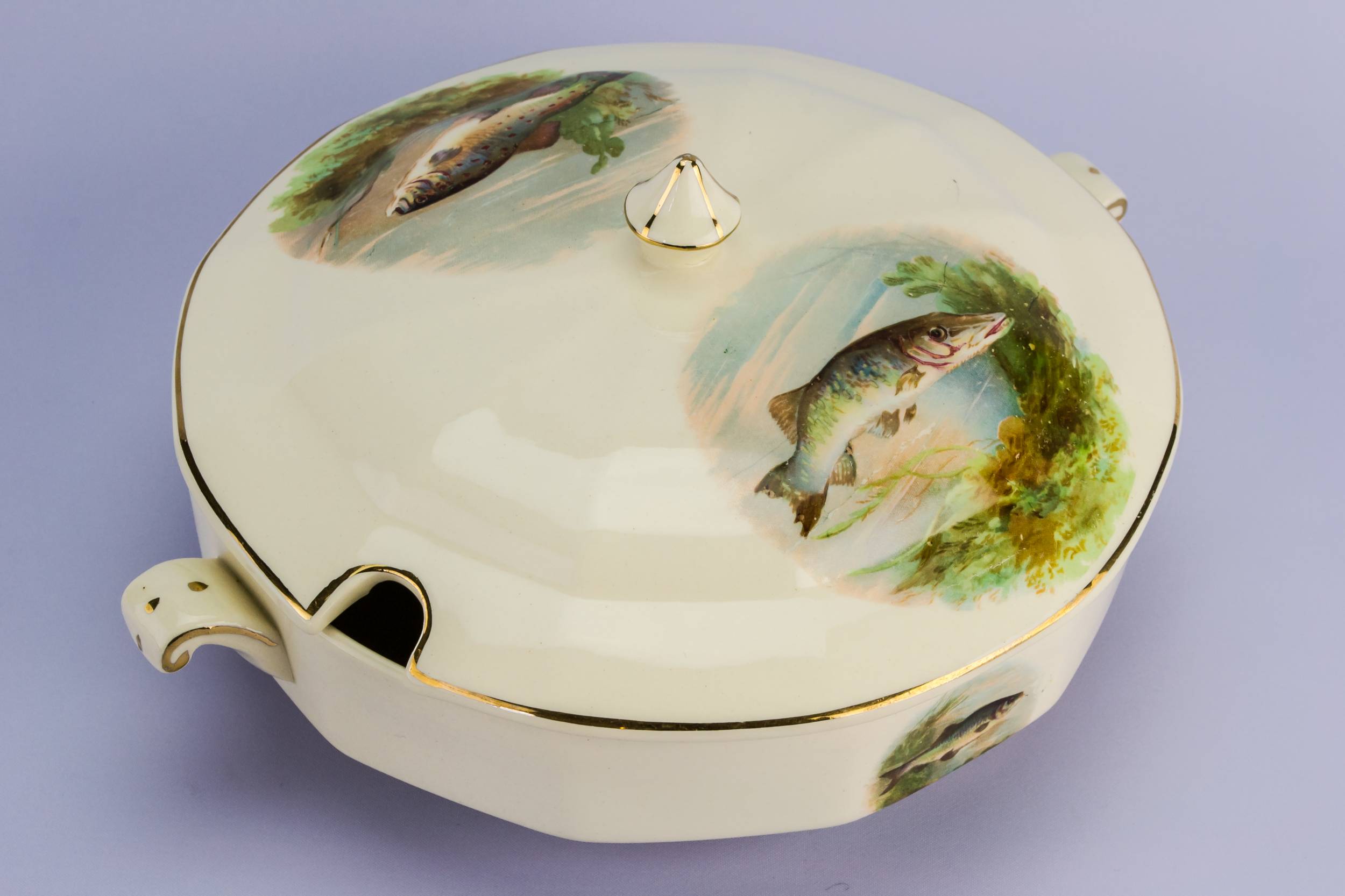 Ceramic Vintage Fish — Fish design serving tureen 1