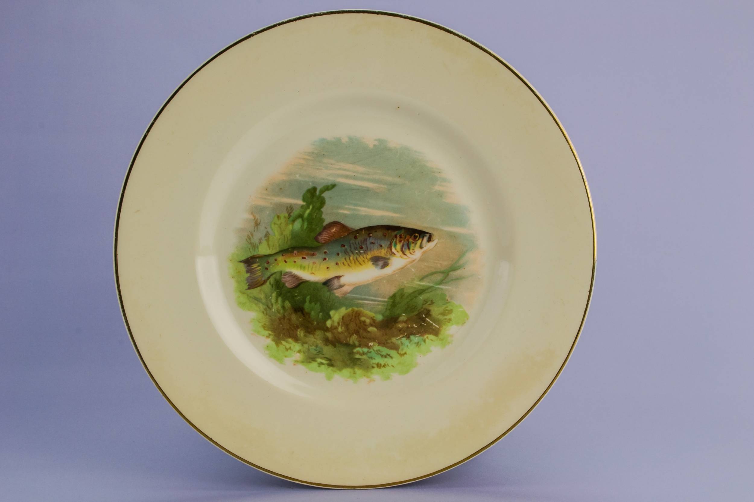 Mid-century Modern Vintage — 6 fish ceramic plates 4