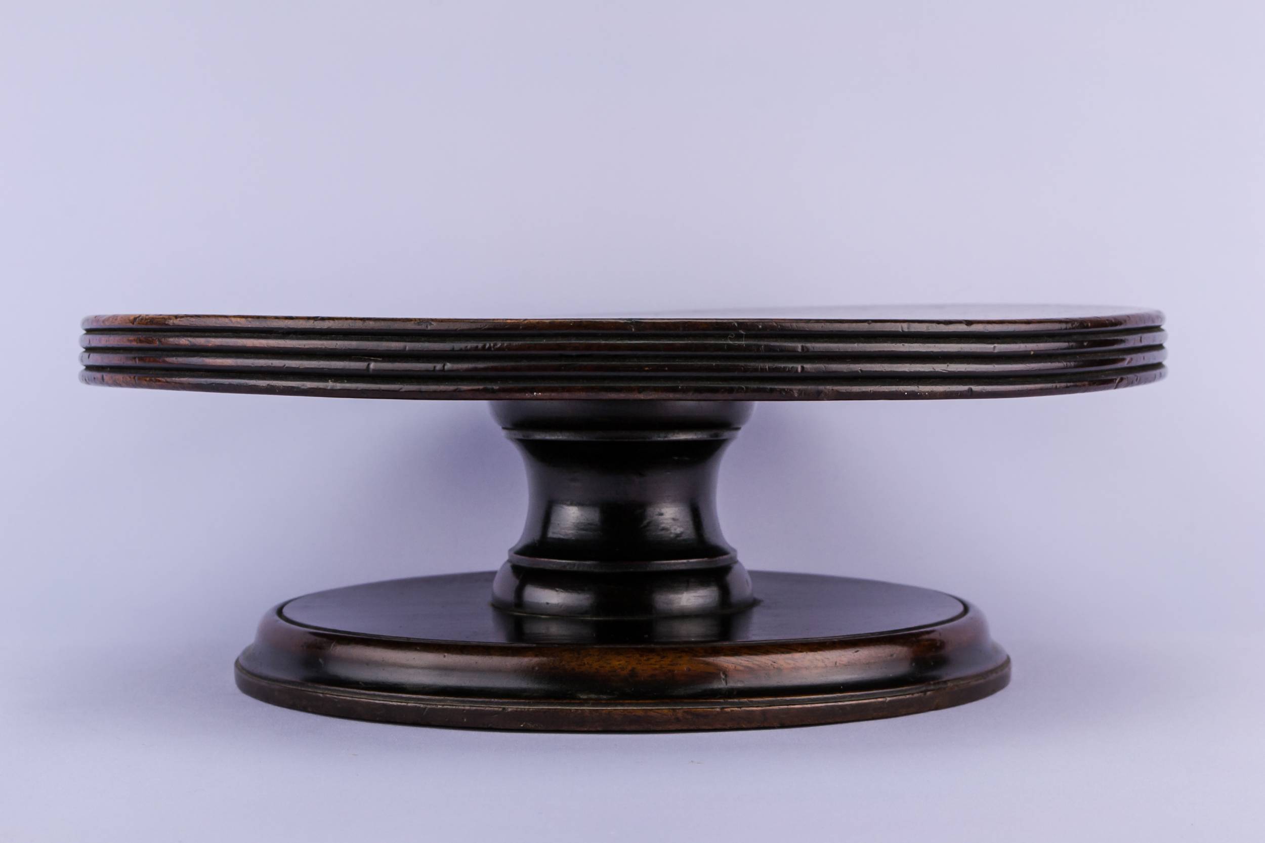 Neo-classical Lazy Susan — Mahogany rotating stand 2