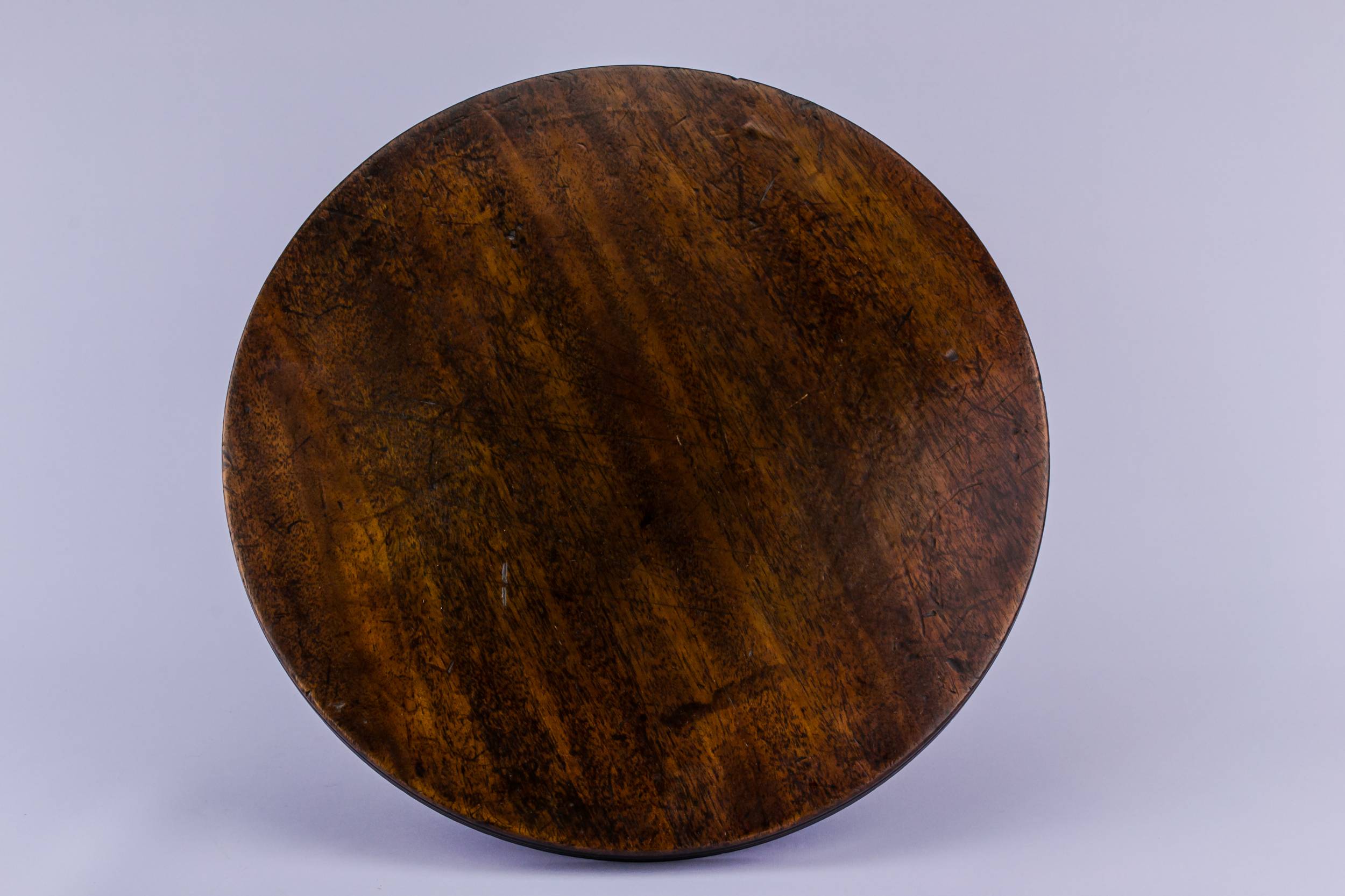 Neo-classical Lazy Susan — Mahogany rotating stand 1