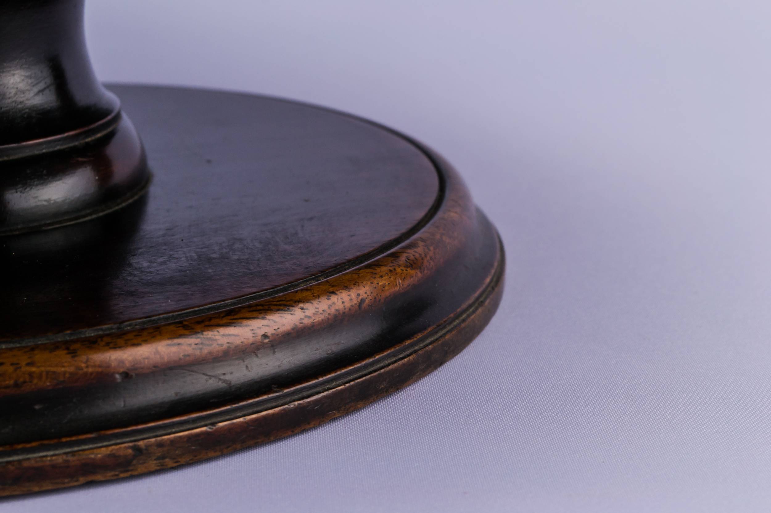 Neo-classical Lazy Susan — Mahogany rotating stand 3