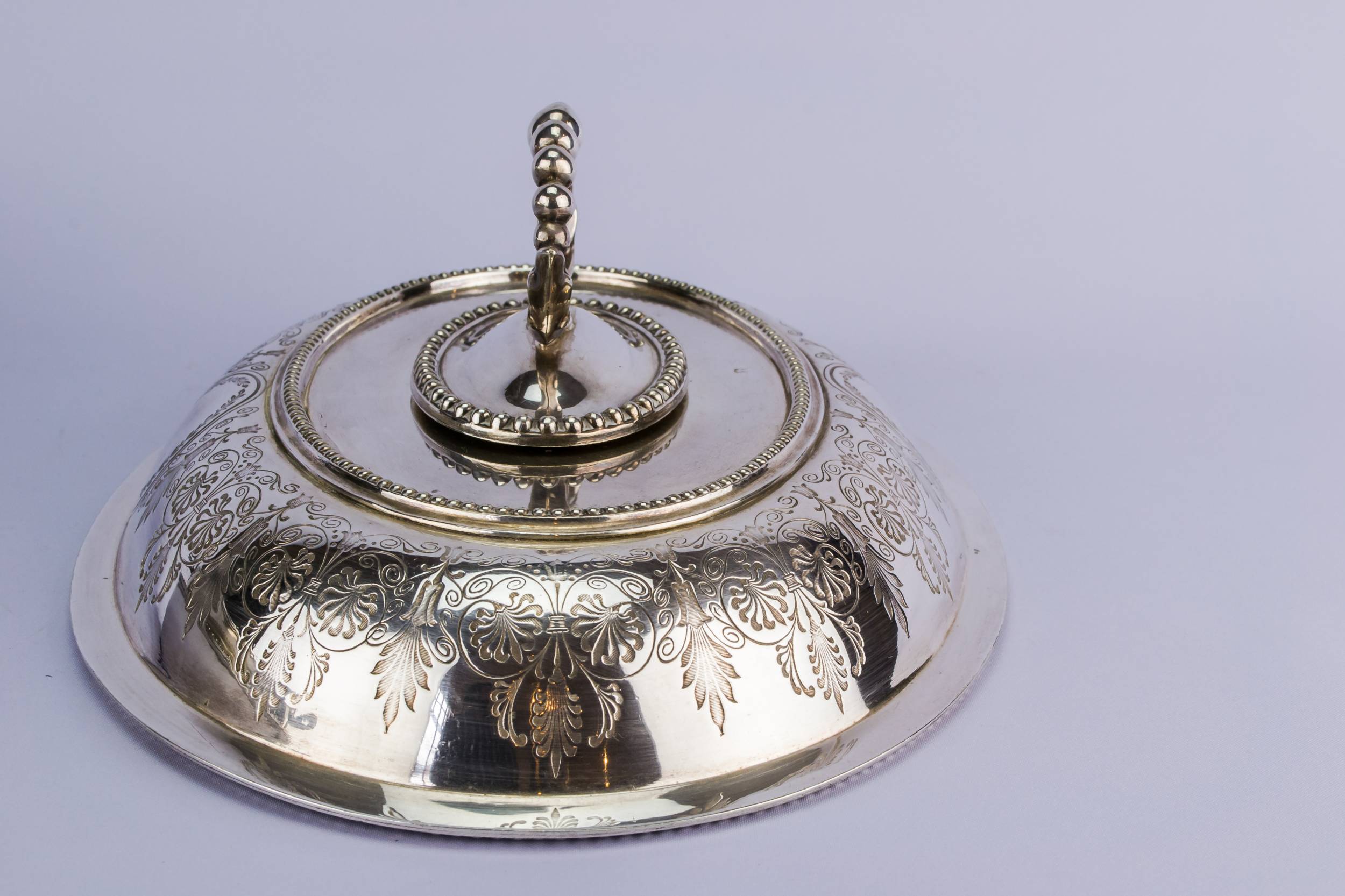Spectacular Antique Roberts — Silver plated hot tureen 6
