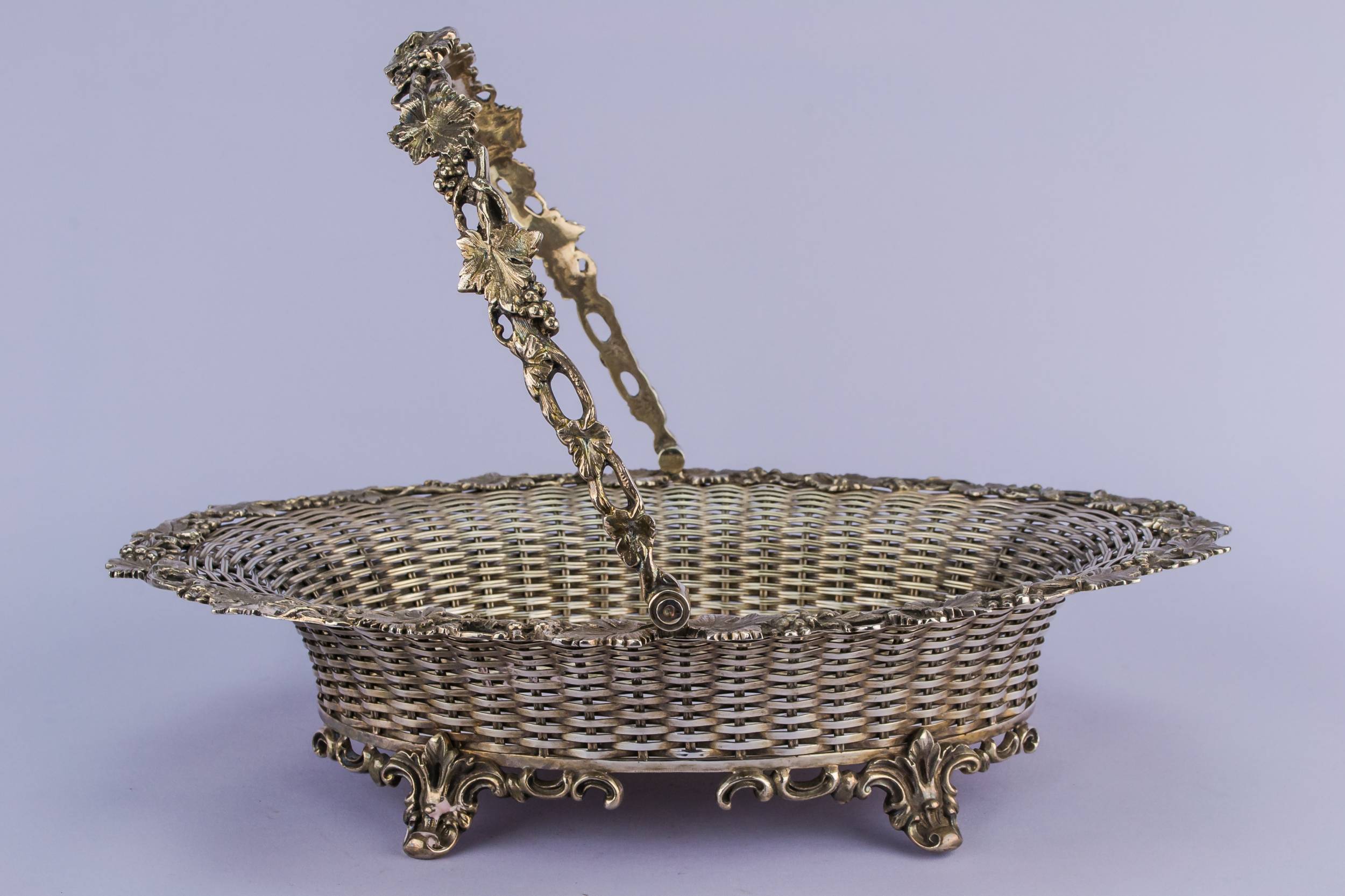 Antique Silver Plated — Silver plated fruit bowl 4
