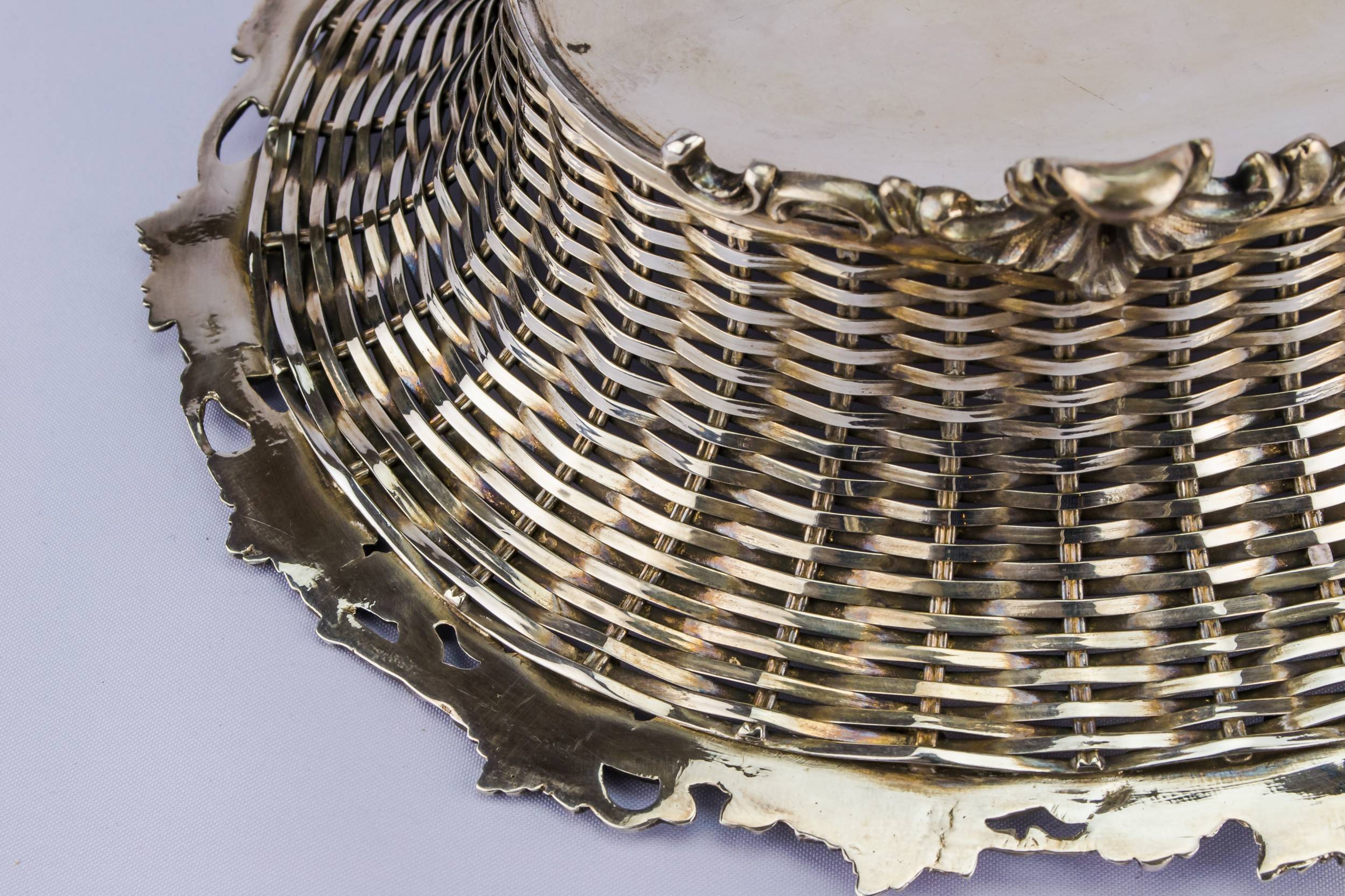 Antique Silver Plated — Silver plated fruit bowl 6