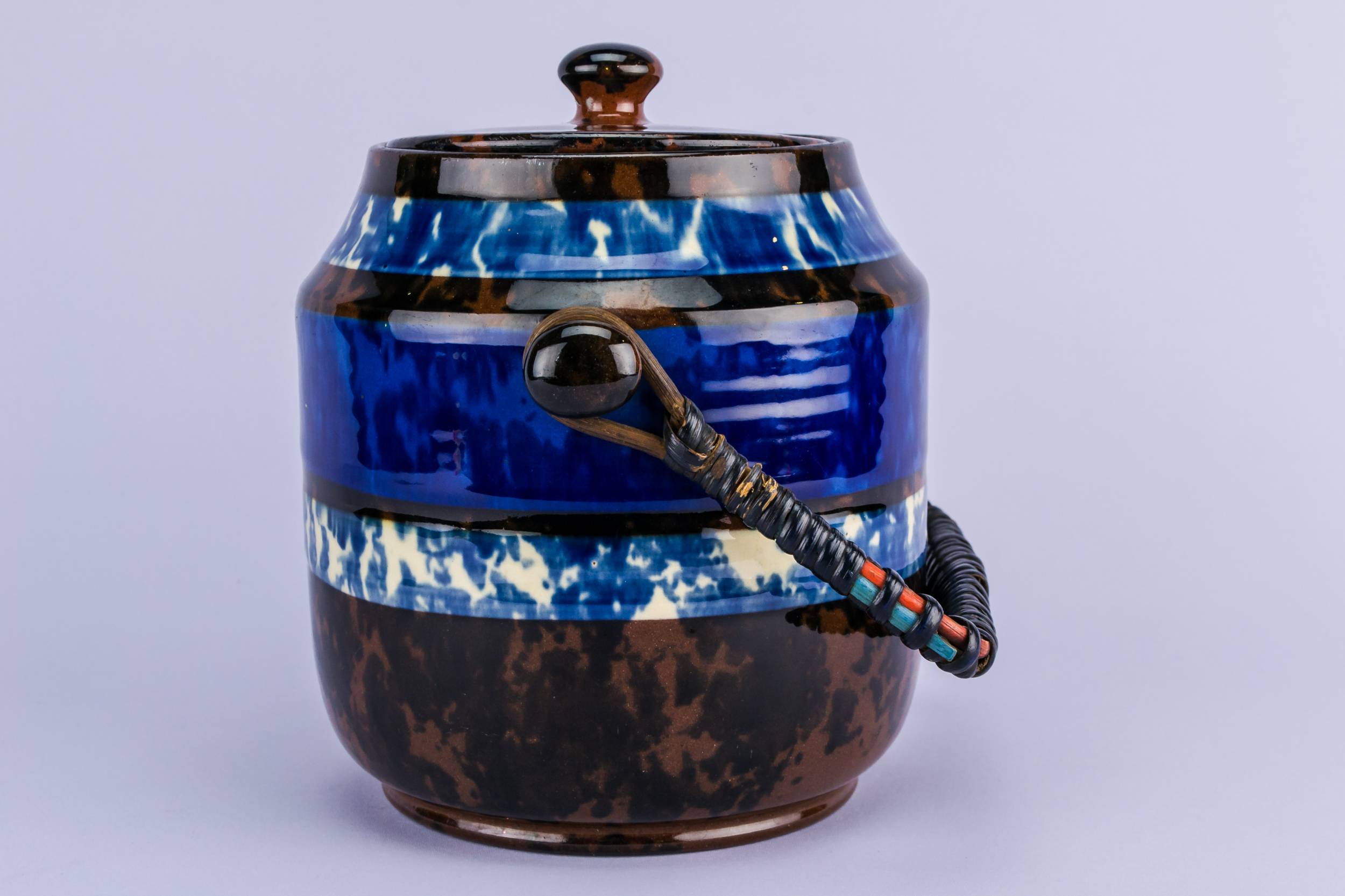 Charming Art Deco — Flow blue ice bucket 1