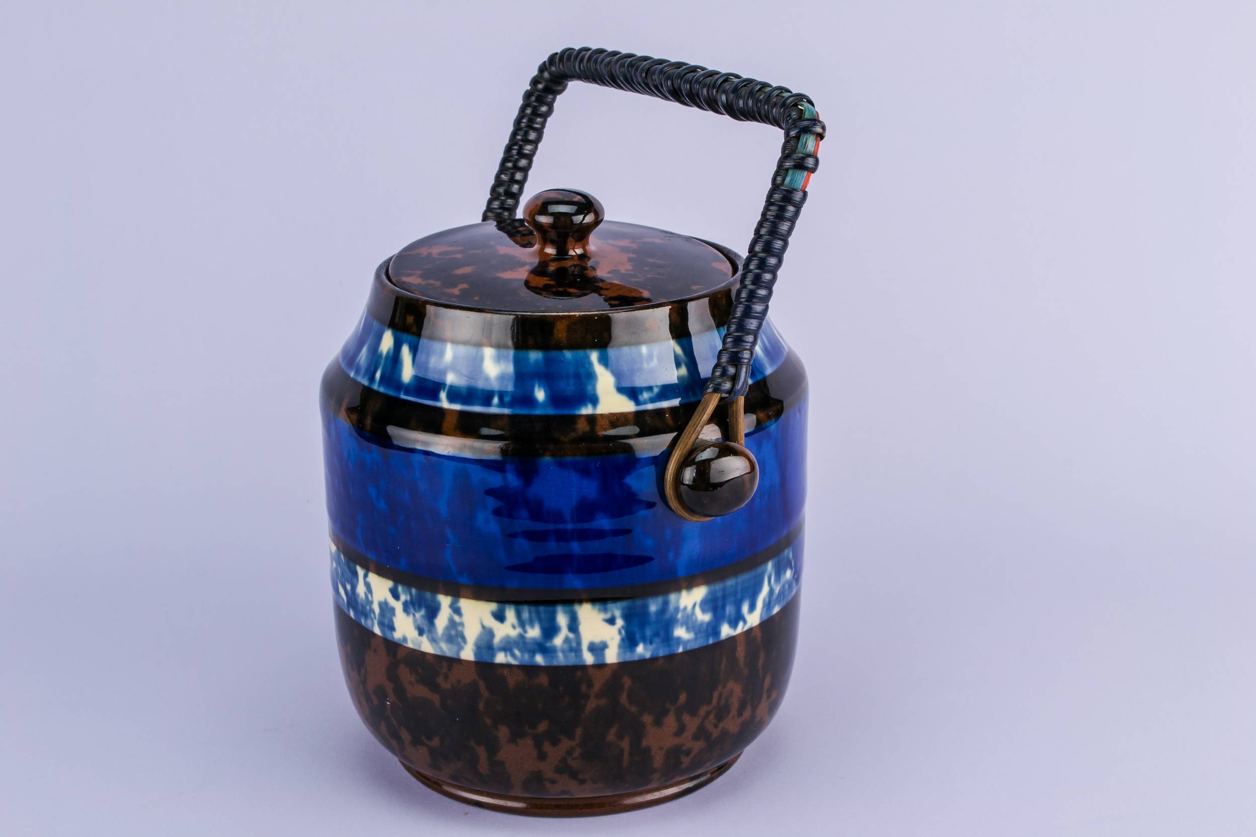 Charming Art Deco — Flow blue ice bucket 2