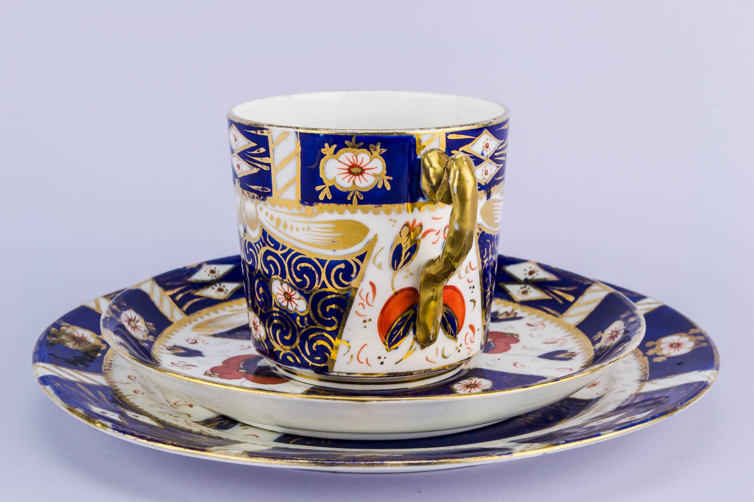 Opulent Large TEA — Flow blue tea set 2