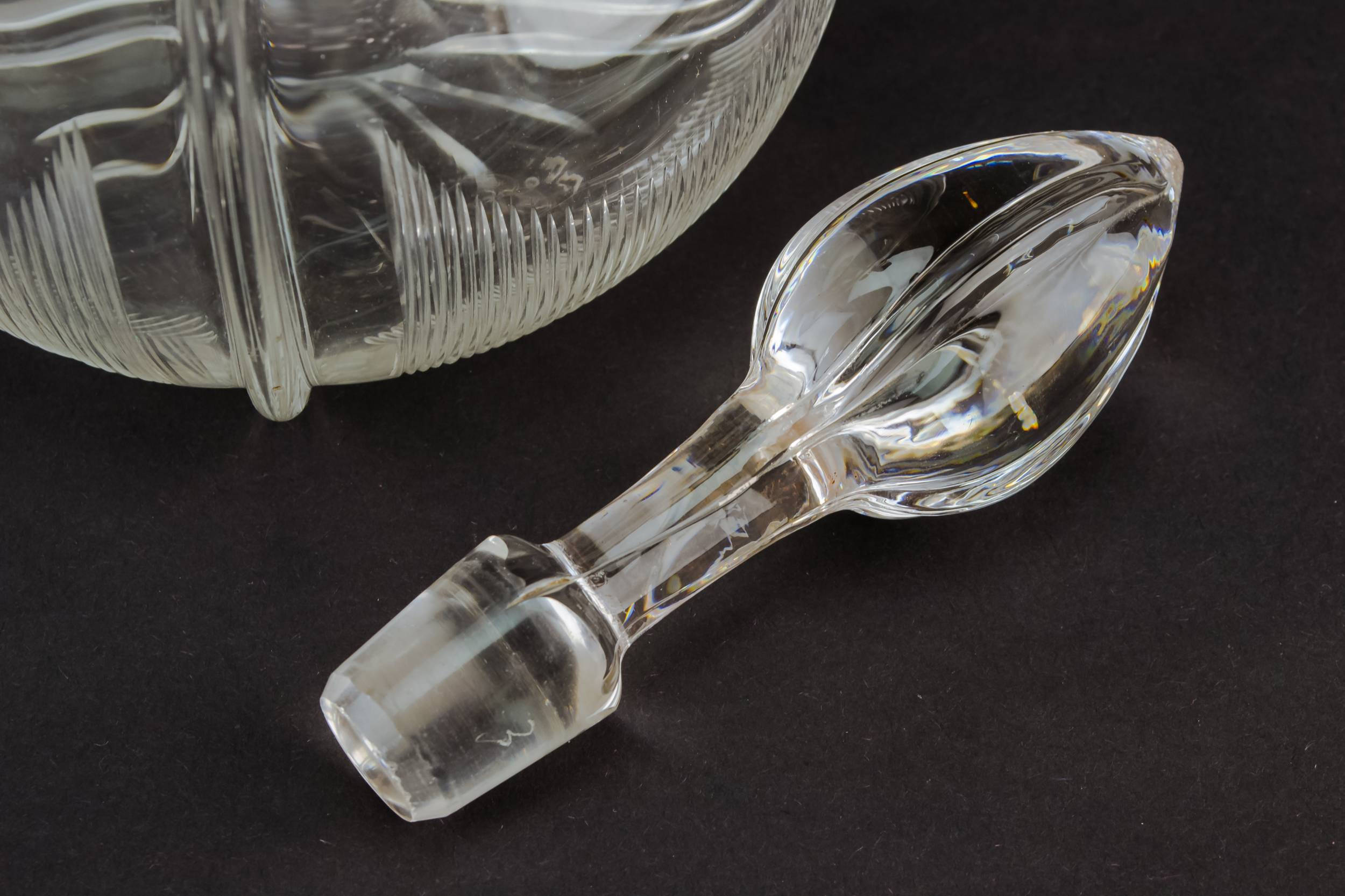 Blown Glass Sterling — Glass and silver decanter 3