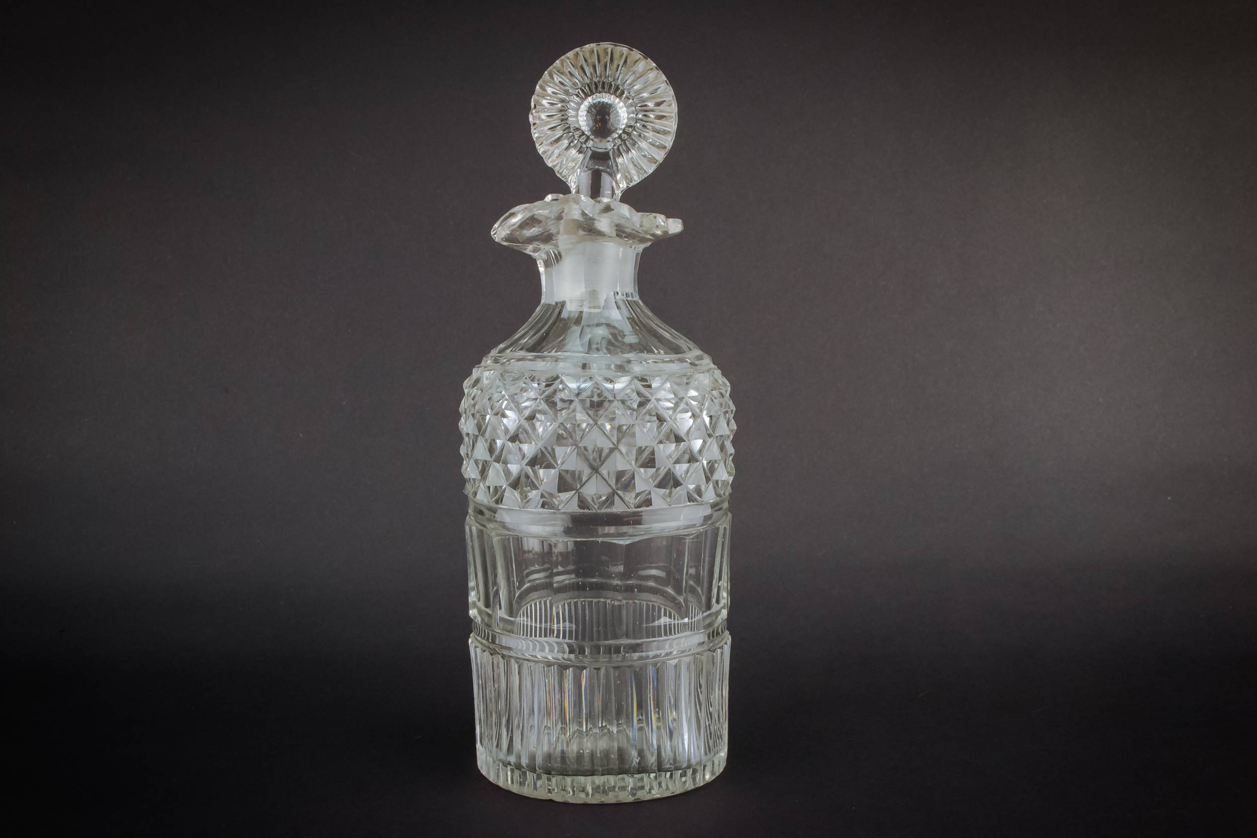 Cut Glass Antique — Cut glass Regency decanter