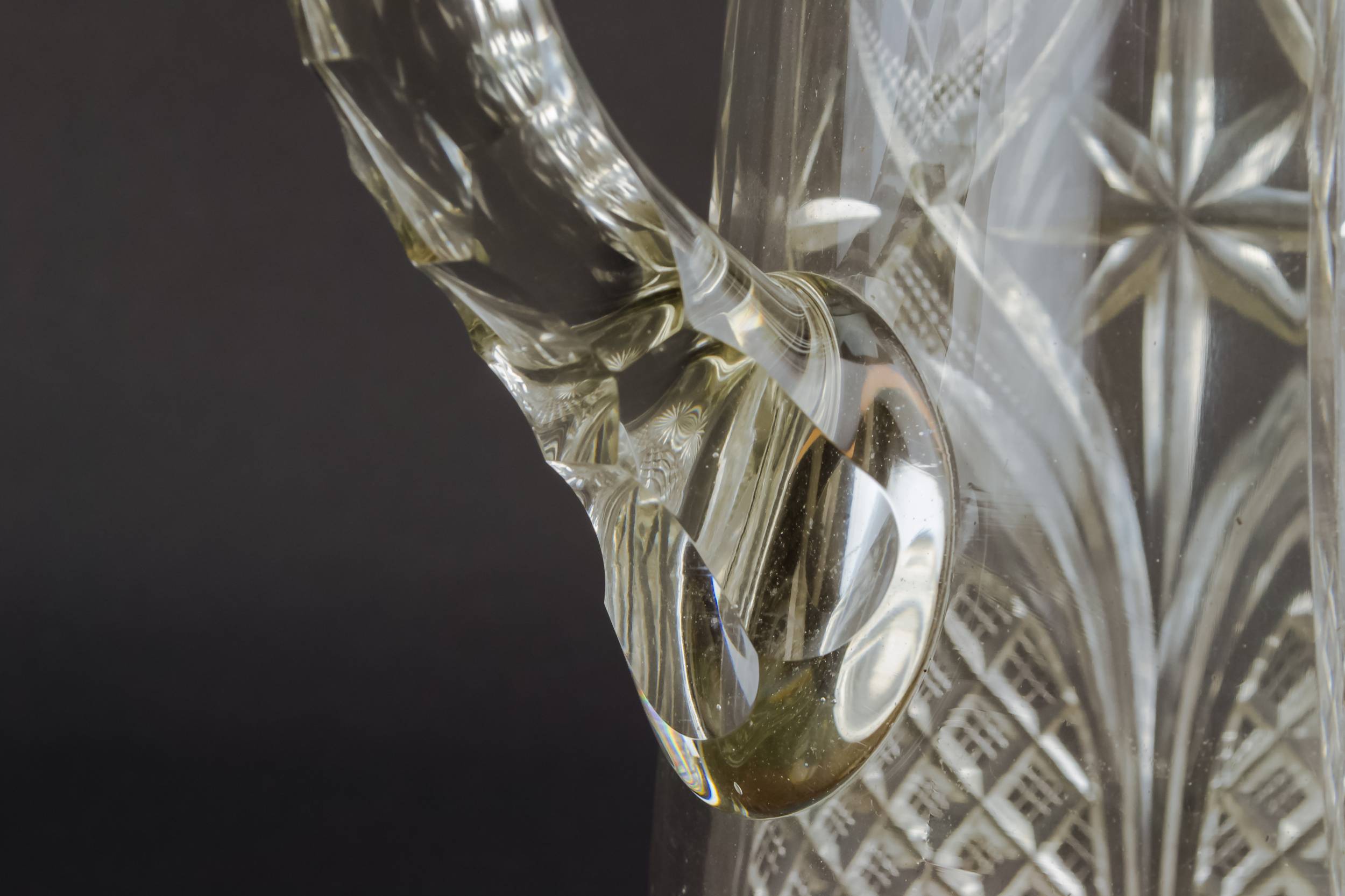 Cut Glass Neo-Classical — Silver & glass jug 2