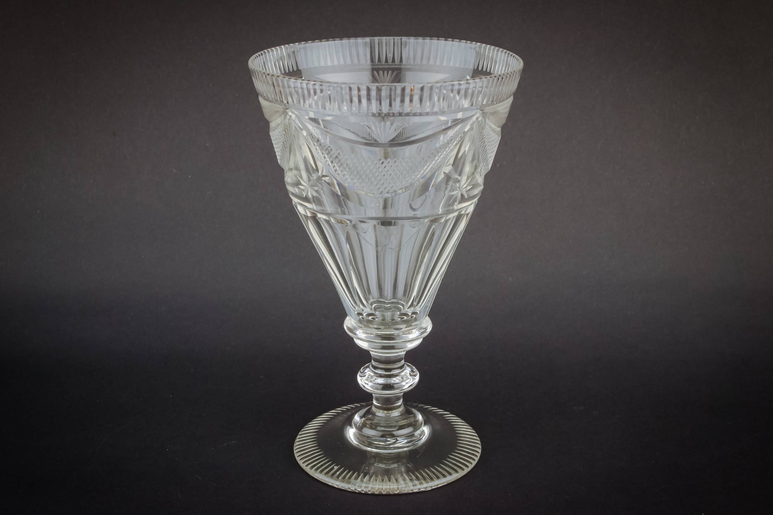 Crystal Antique Dessert — Large wine goblet