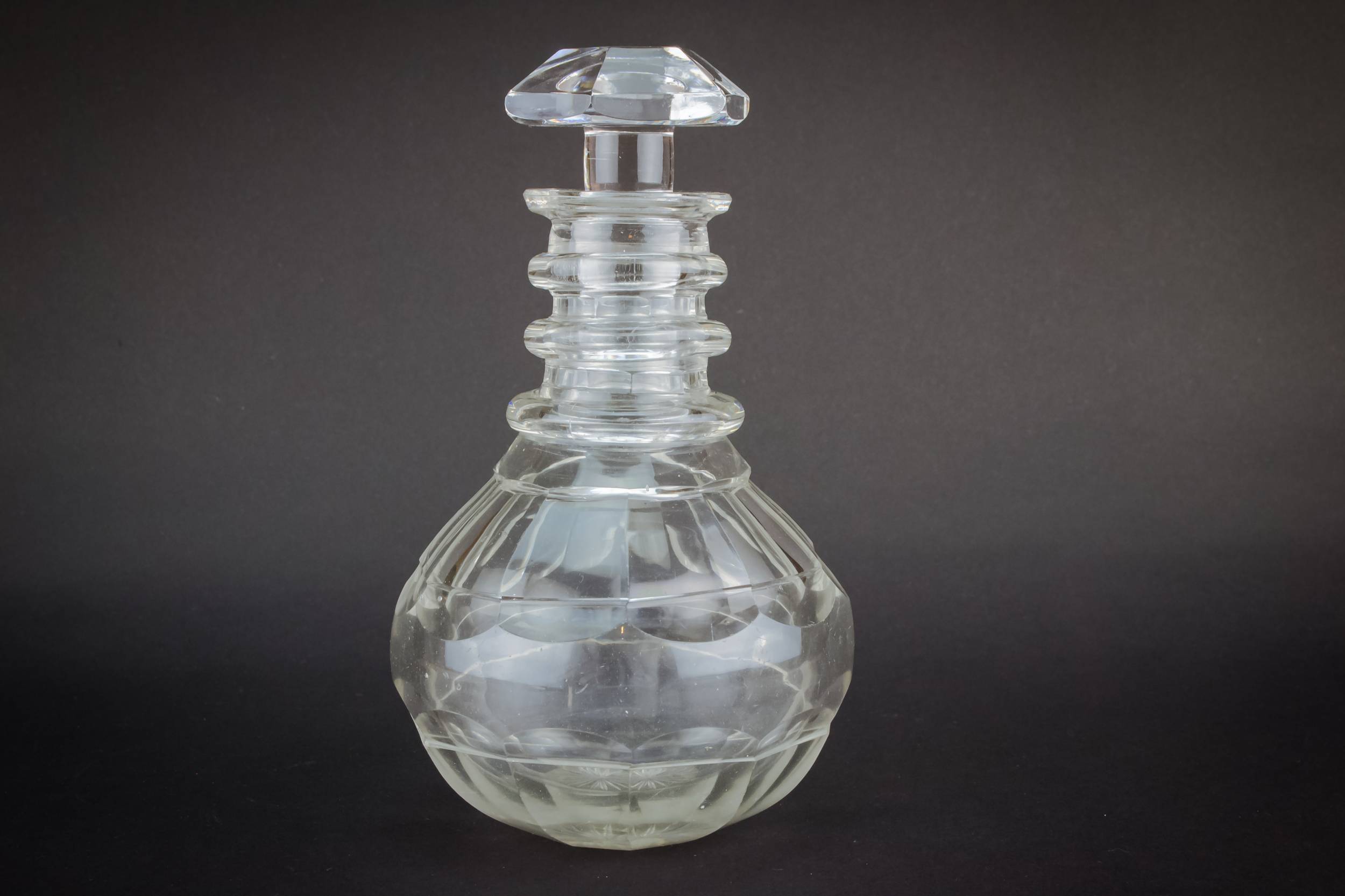 Cut Glass Antique — Sherry cut glass decanter 3