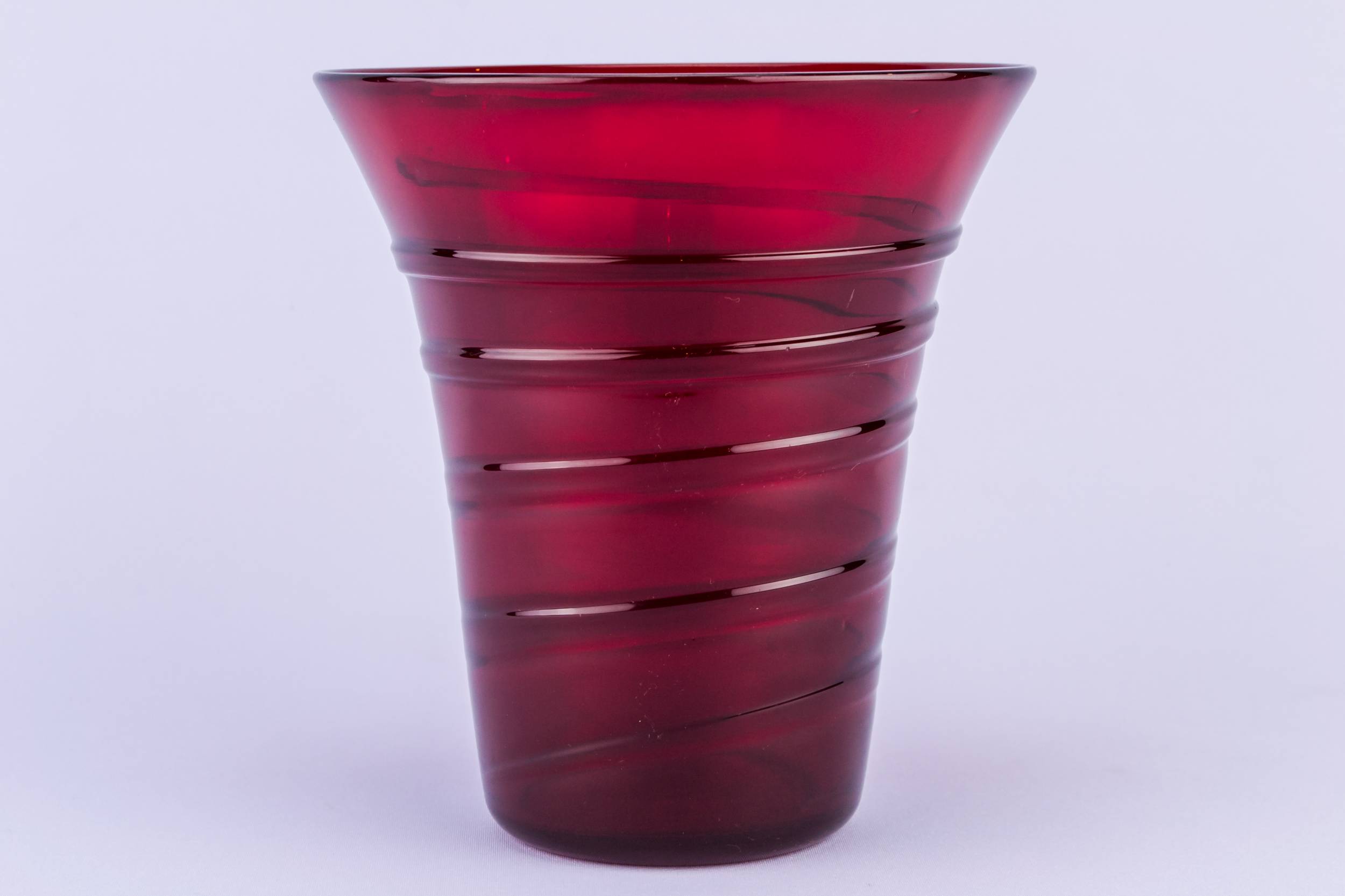 Vintage Elegant Whitefriars — Whitefriars red ice bucket 1