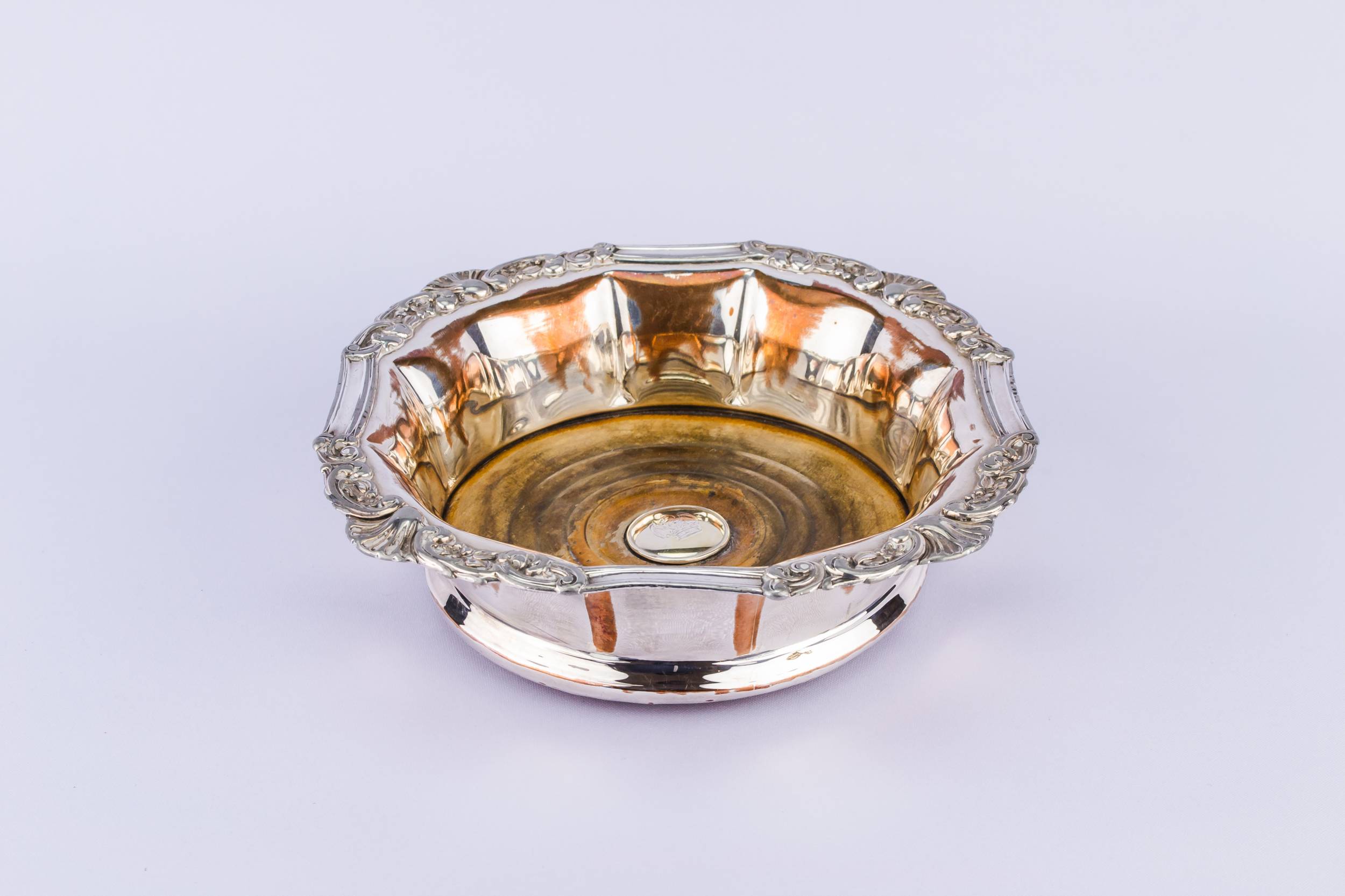 Silver Plated Neo-classical — 2 silver plated coasters 4