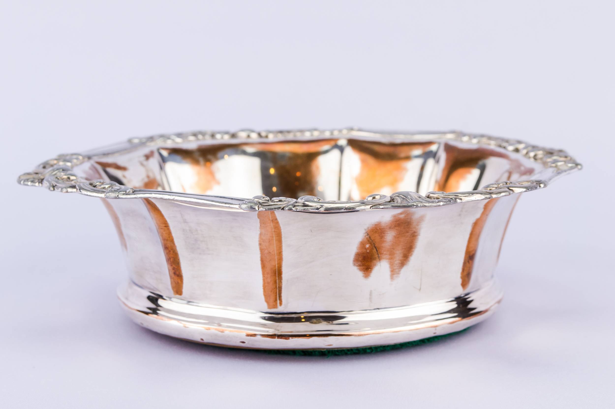 Silver Plated Neo-classical — 2 silver plated coasters 2