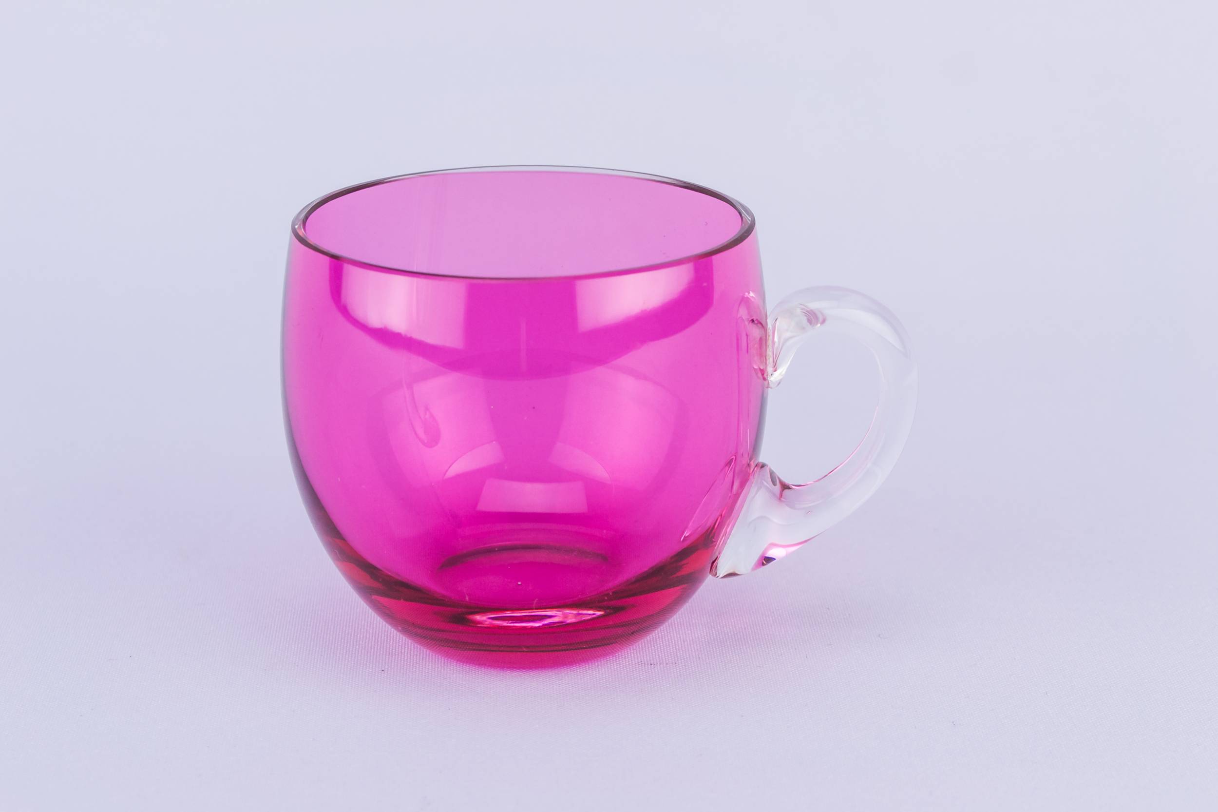 Cranberry Red Victorian — 6 red punch glasses