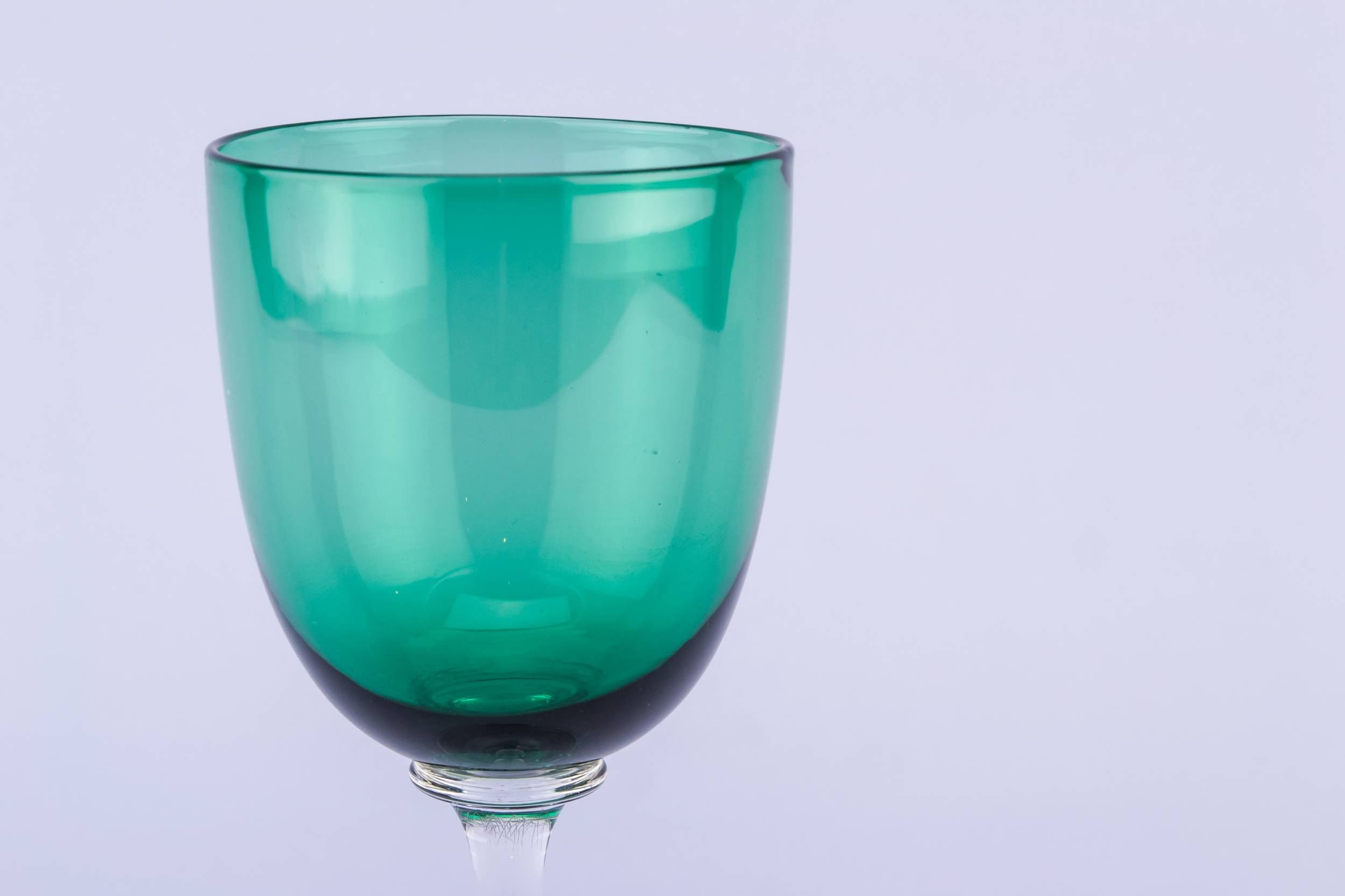 Green Victorian 50 — 6 green dessert wine glasses 1