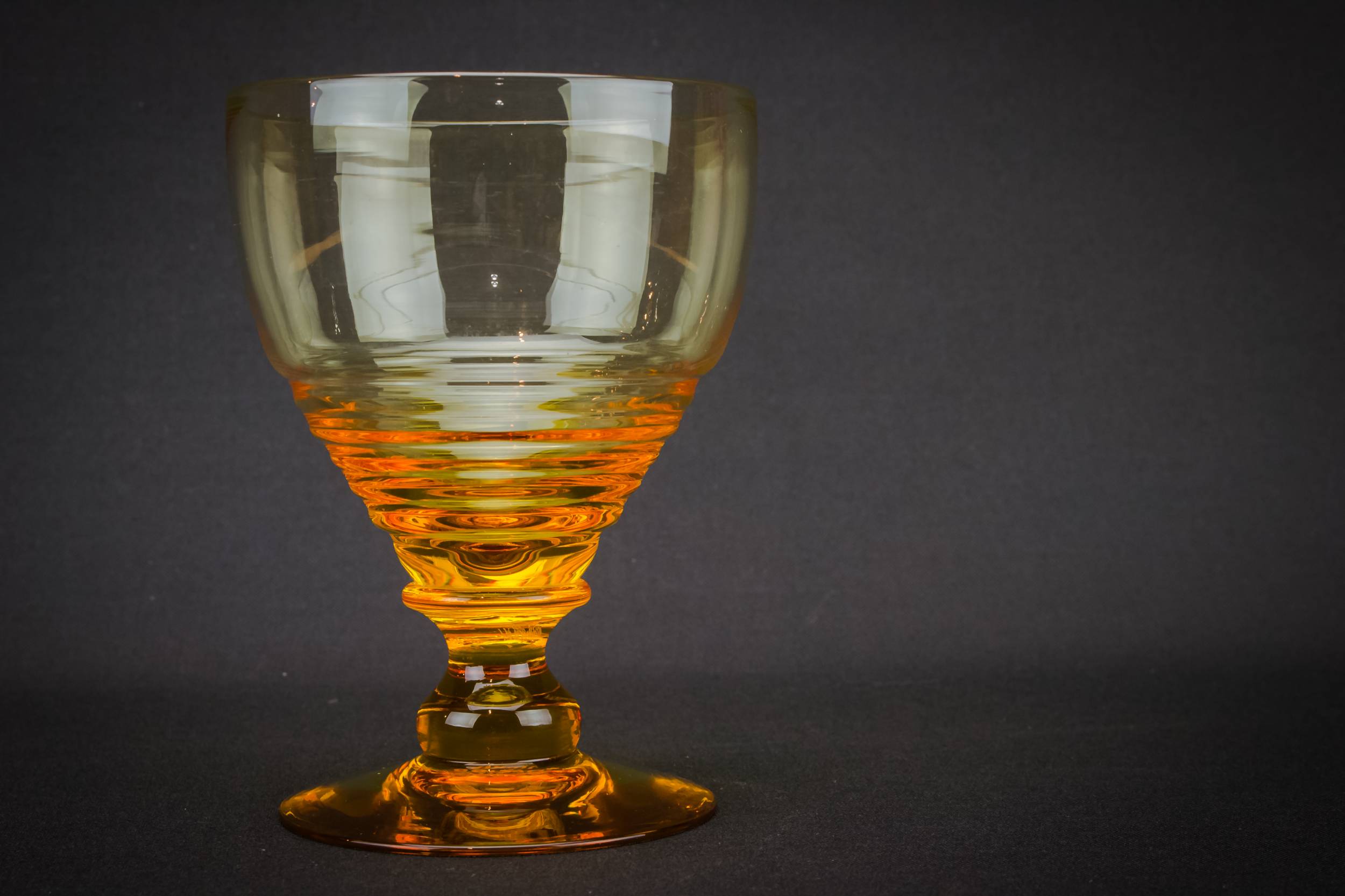 Amber Vintage 125 — 6 Stuart amber glasses 1