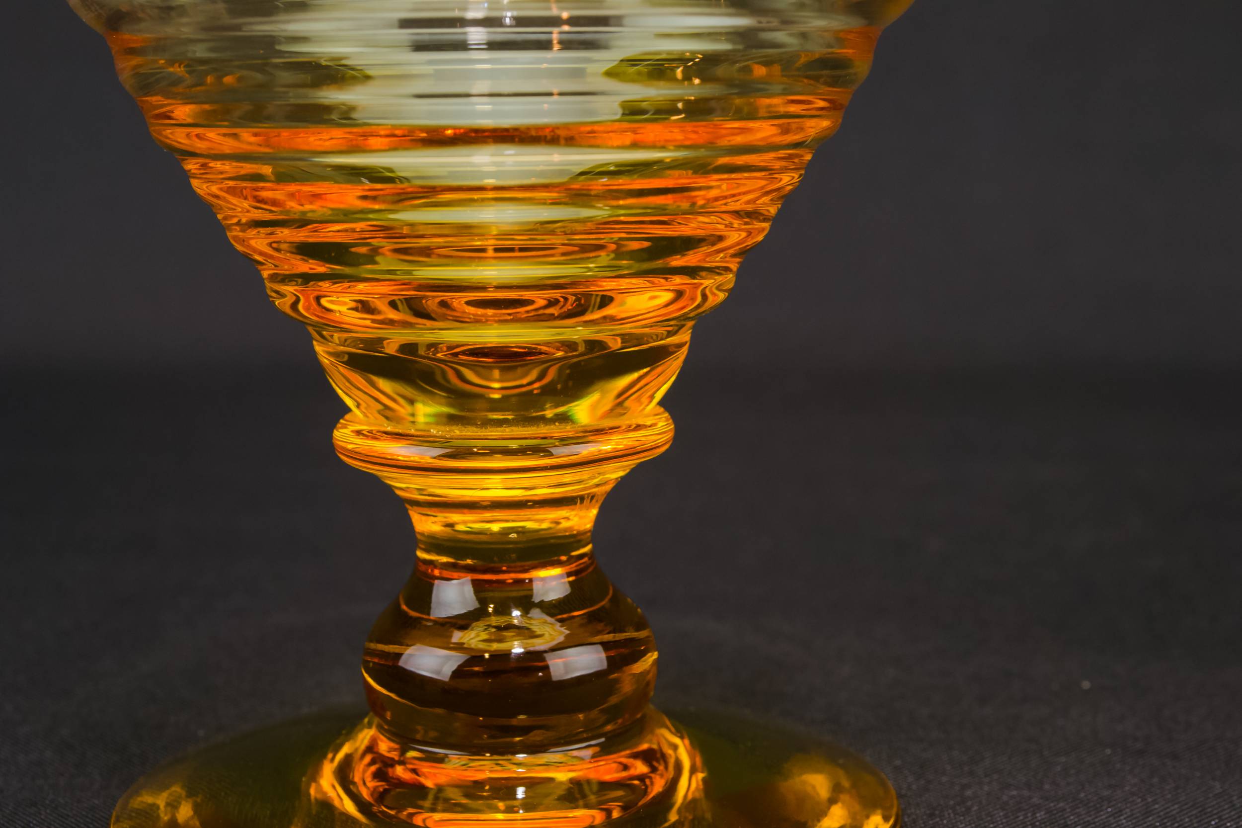 Amber Vintage 125 — 6 Stuart amber glasses 2