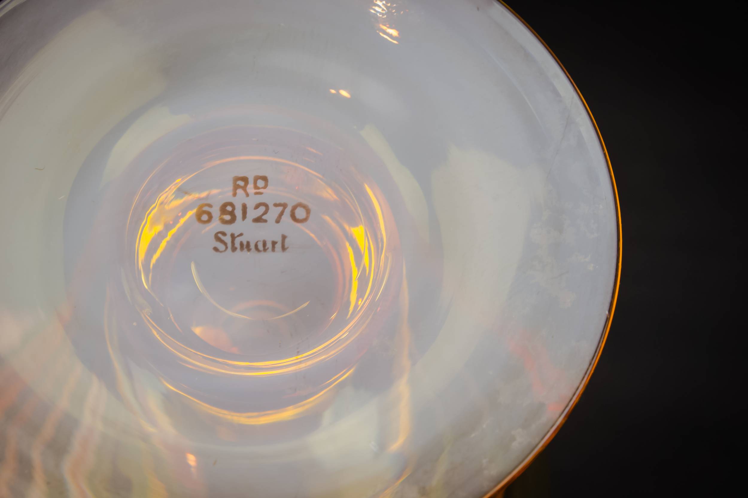 Amber Vintage 125 — 6 Stuart amber glasses 3
