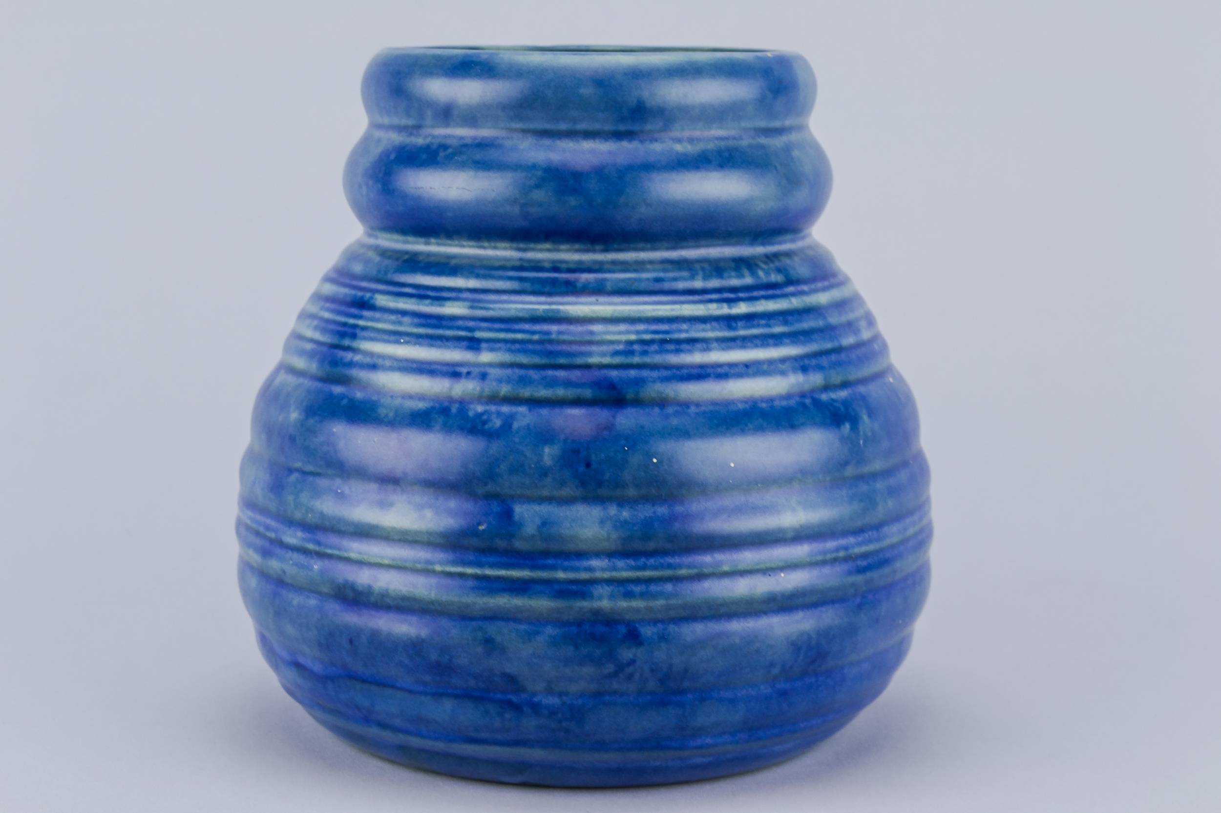 Elegant Vintage Ceramic — Carlton Ware blue vase 2