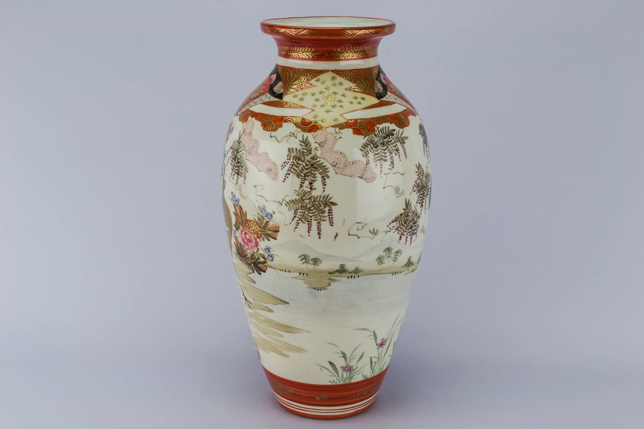 Satsuma Ceramic Floral — Ceramic Satsuma vase 1