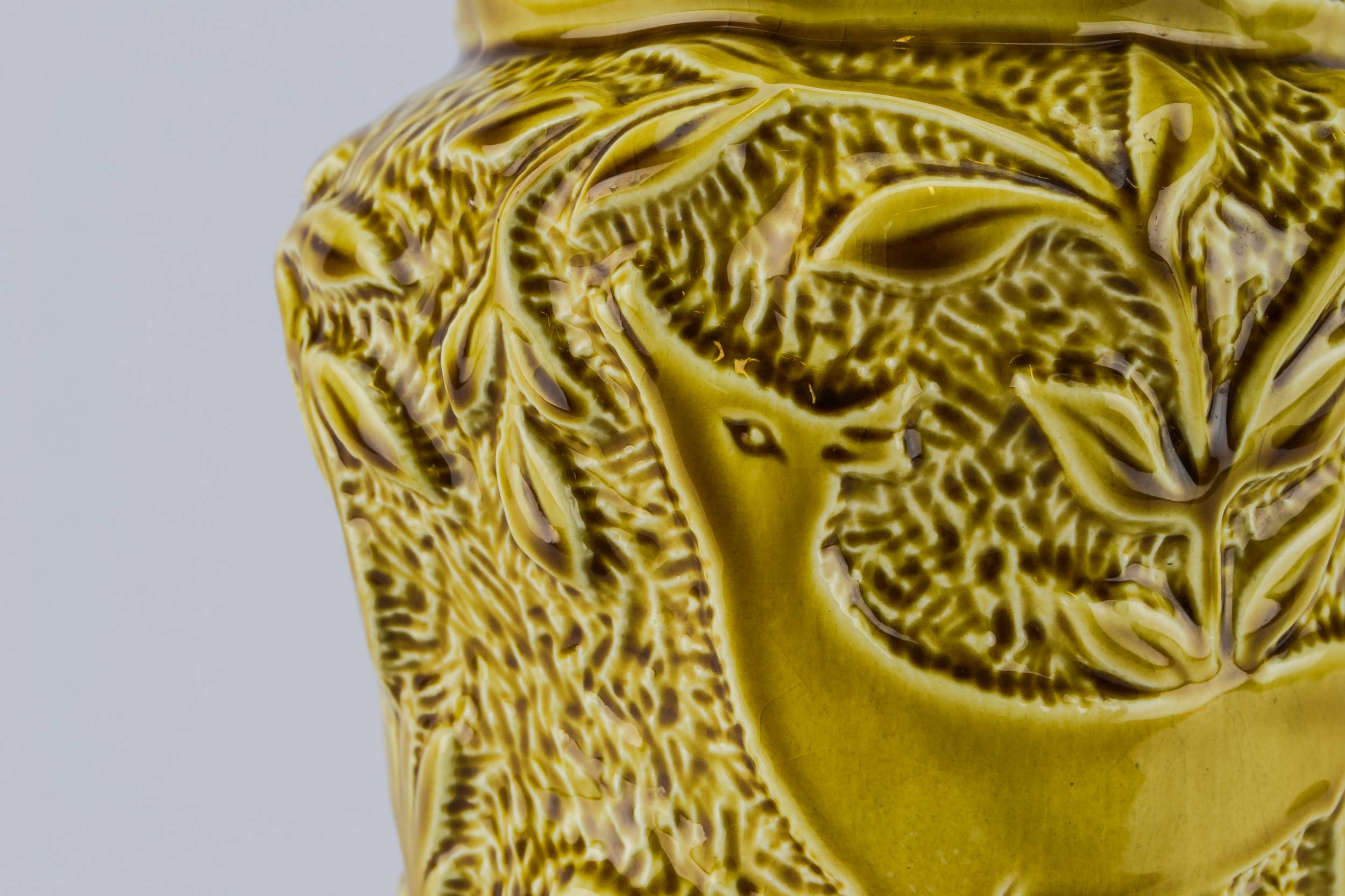 Vintage Decorative VASE — Mustard yellow flower vase 5