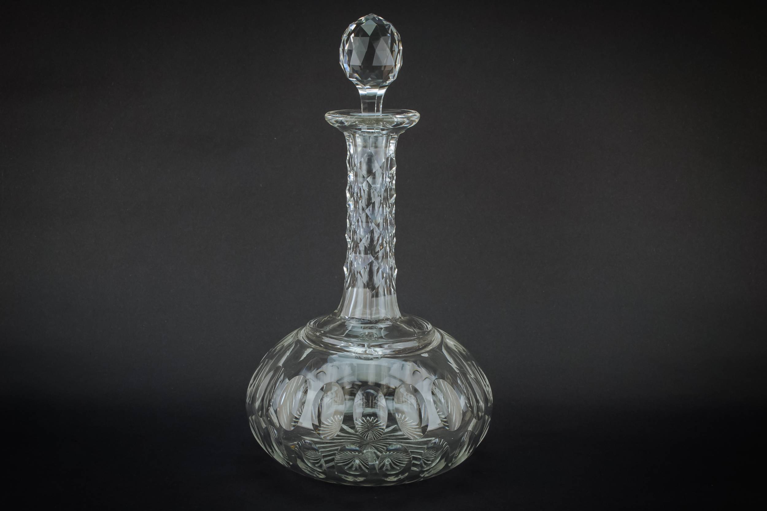 Antique Cut Glass — Cut glass decanter