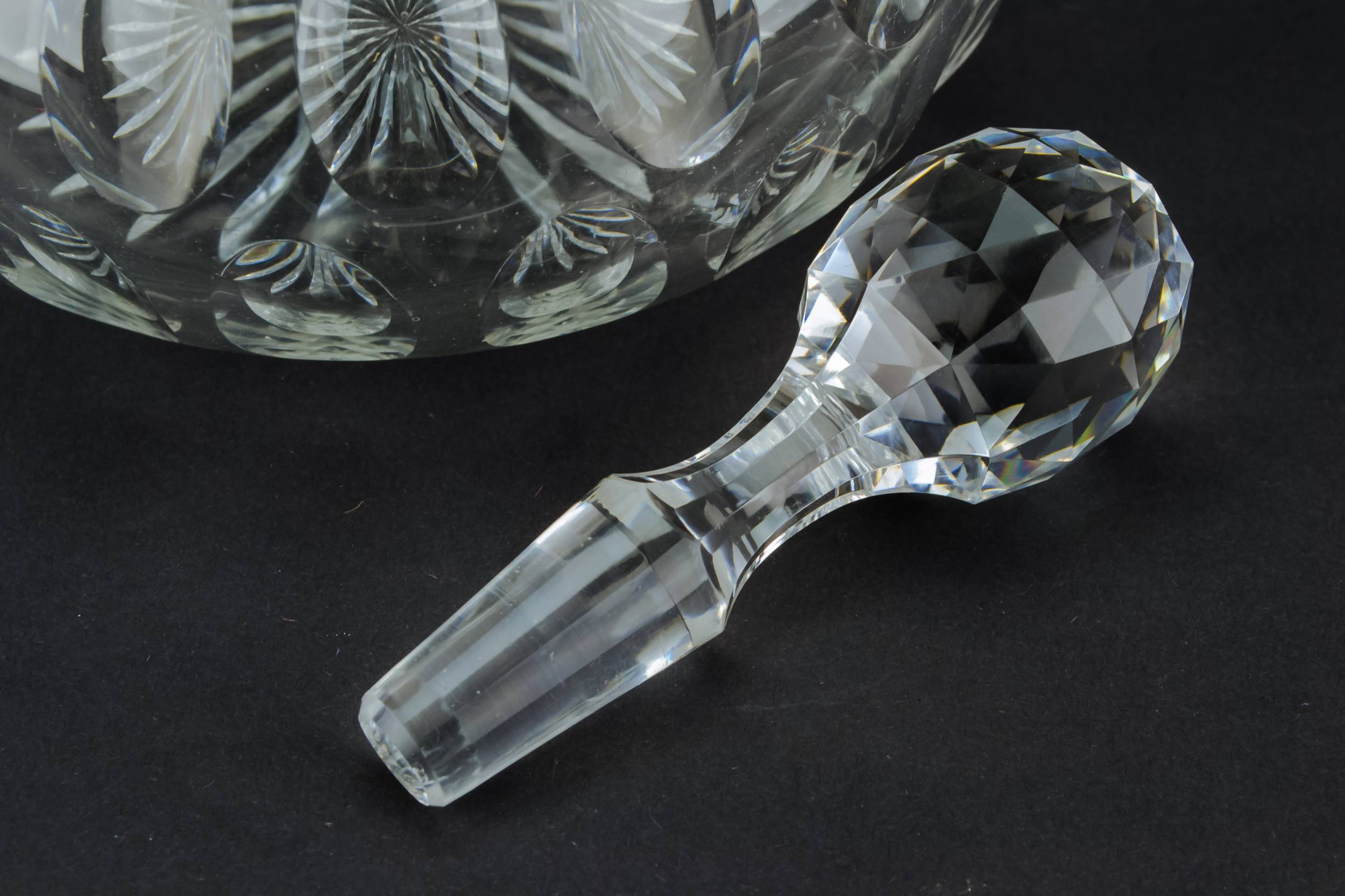 Antique Cut Glass — Cut glass decanter 1