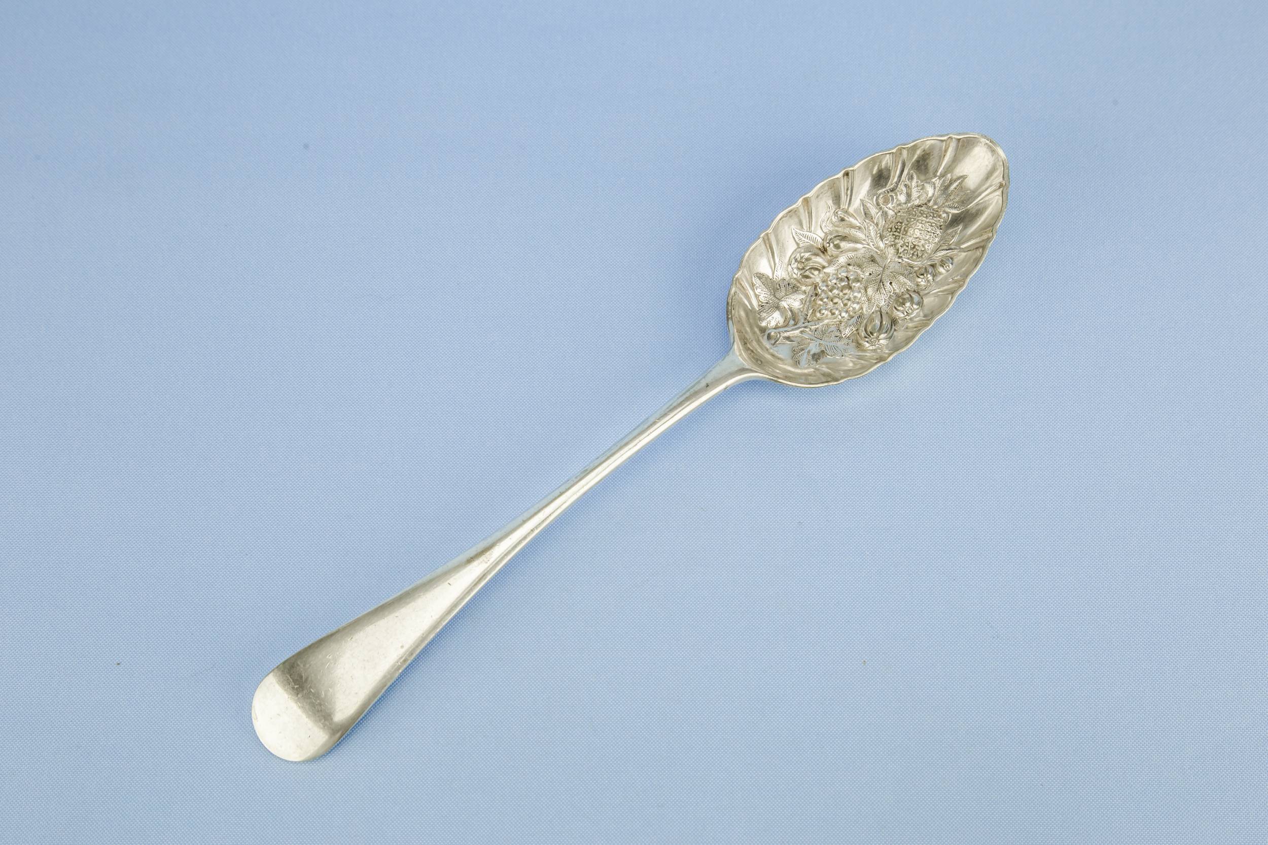 Silver Plated Victorian — Victorian serving spoon