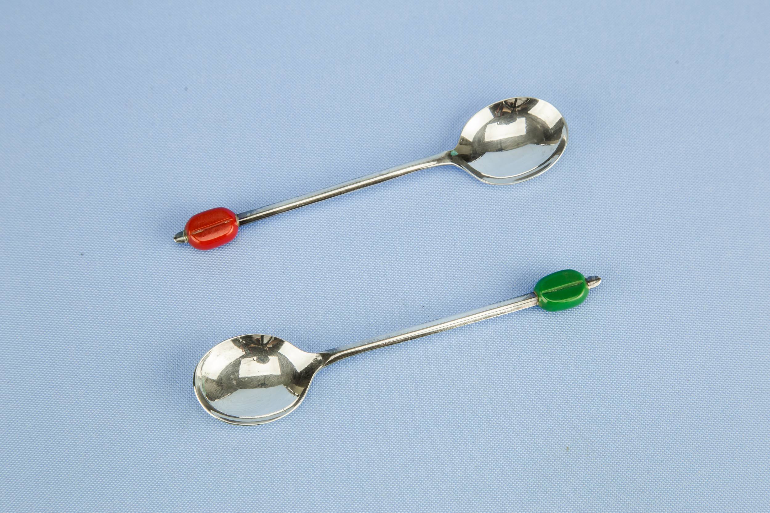 Attractive Vintage Coffee — 6 coffee bean spoons