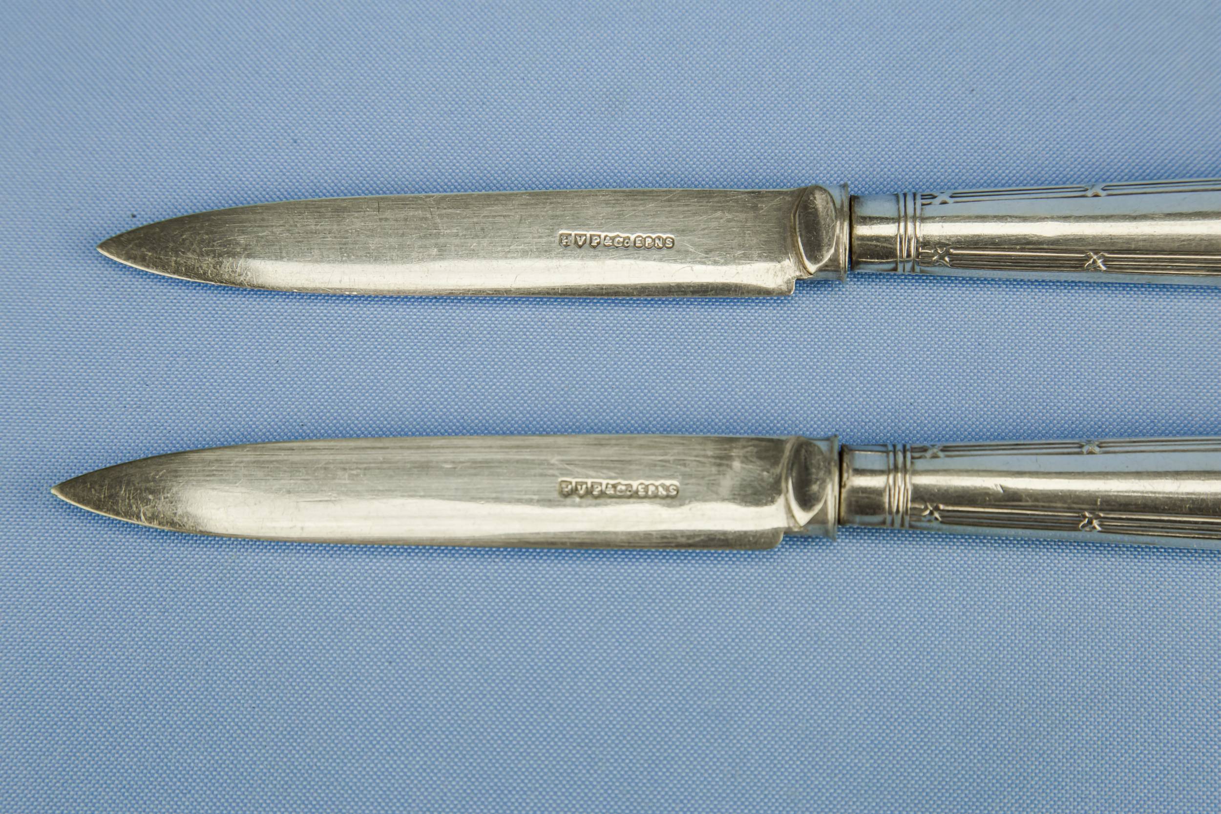 Medium Elegant Silver — 6 elegant dessert knifes 2