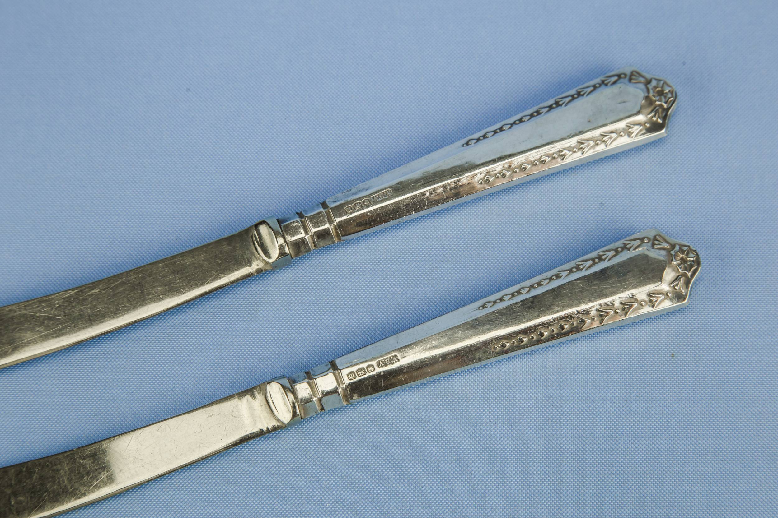 Sterling Silver Butter — 6 sterling silver knives 2
