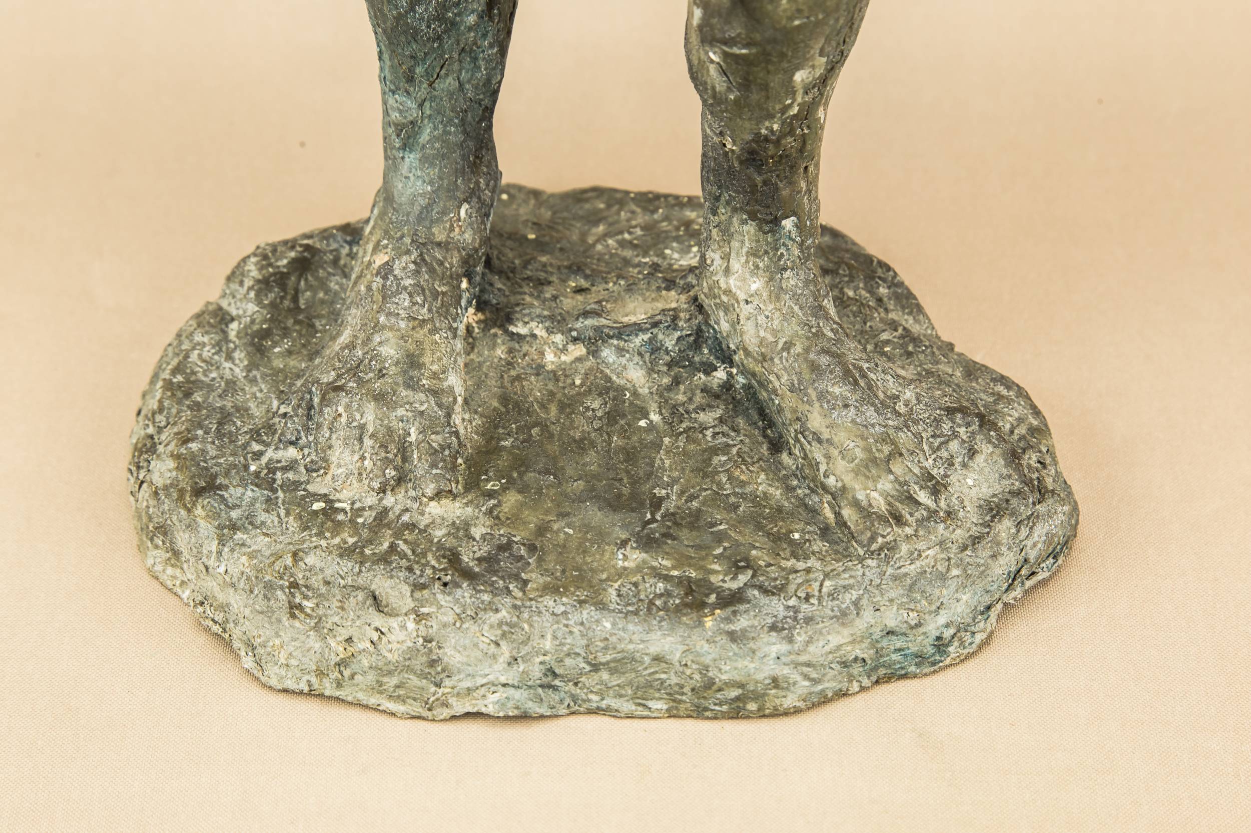 Modernist Vintage Nude — Bronze nude girl sculpture 3