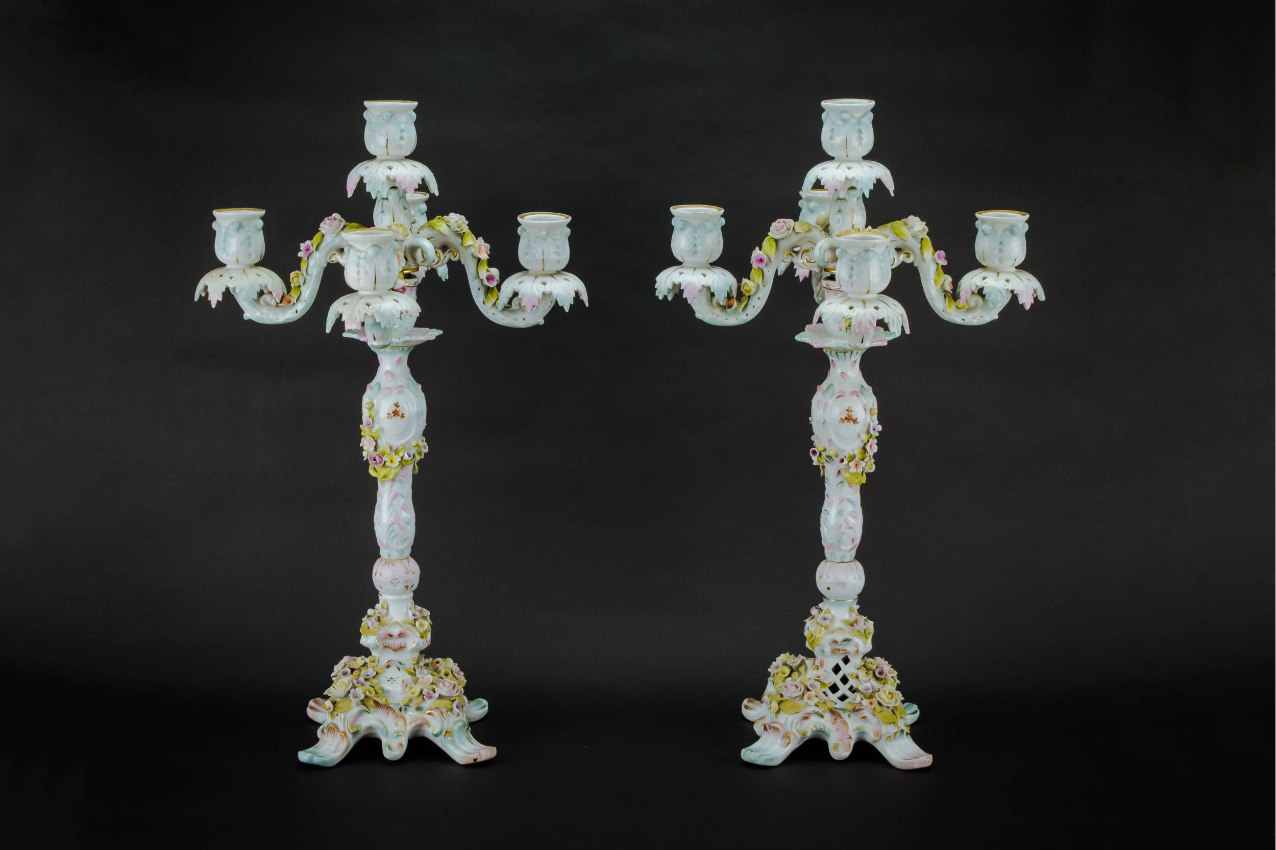 Large Candelabras Candlestick —  2 large candelabras
