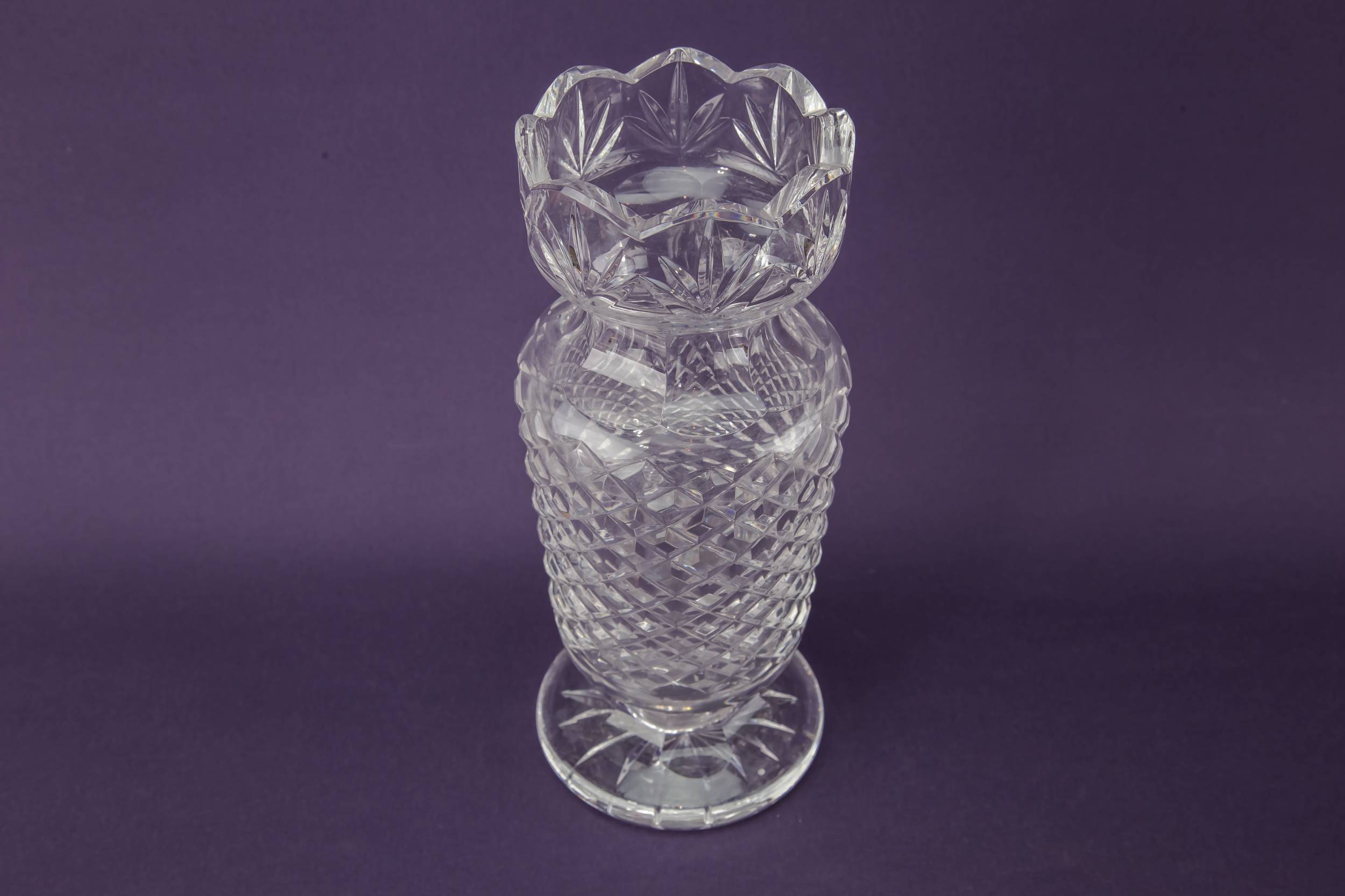 Elegant Cut Glass — Waterford cut glass vase 3