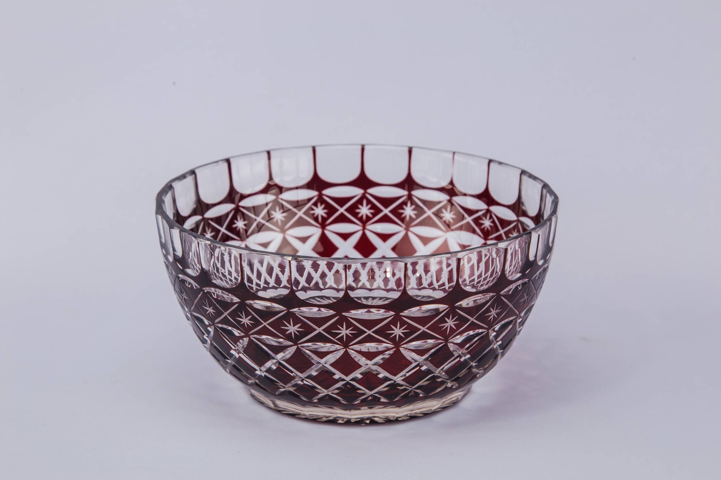 Charming Retro Crosshatch — Charming red bowl