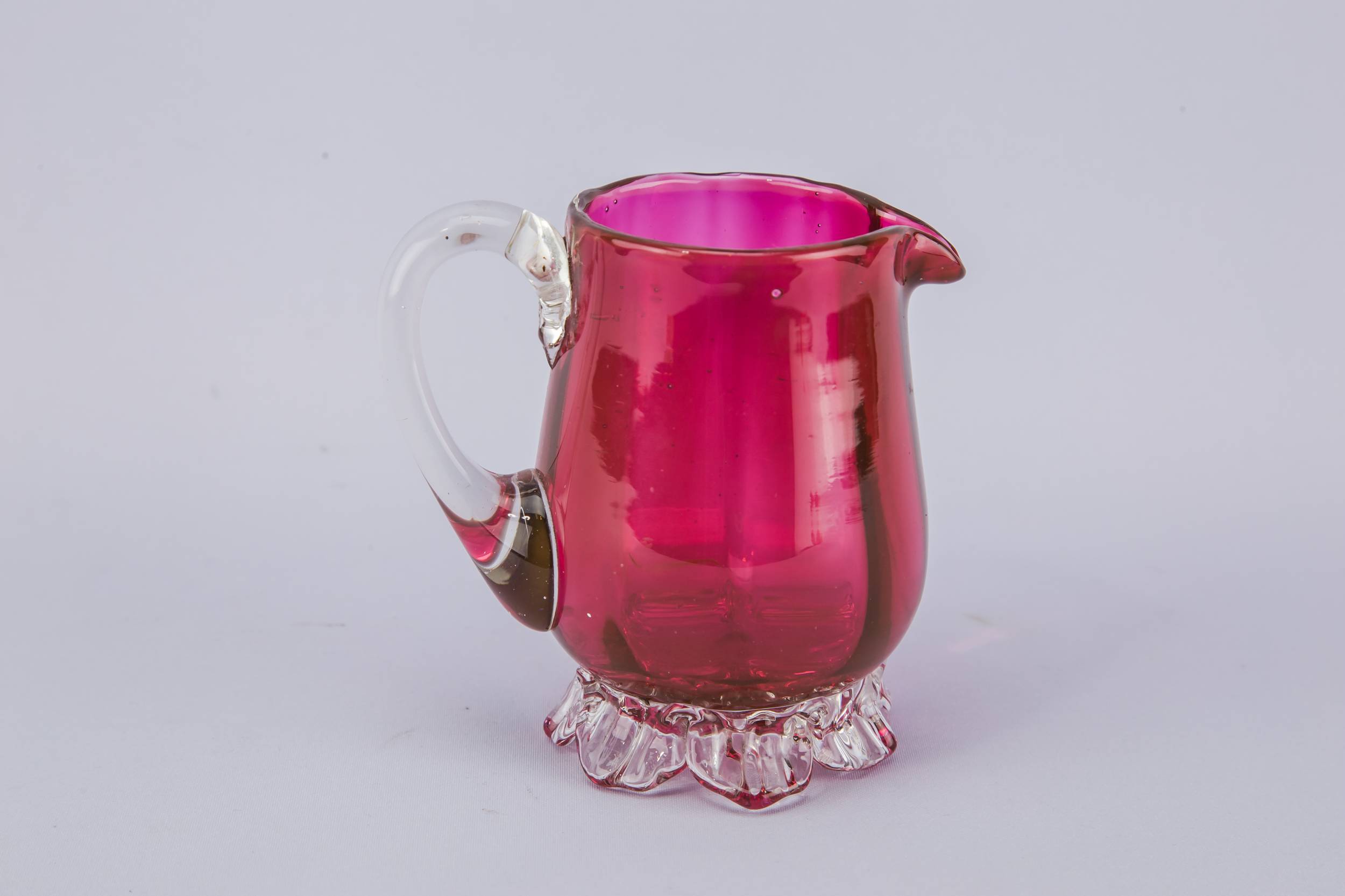 Victorian Antique Small — Cranberry red creamer 1