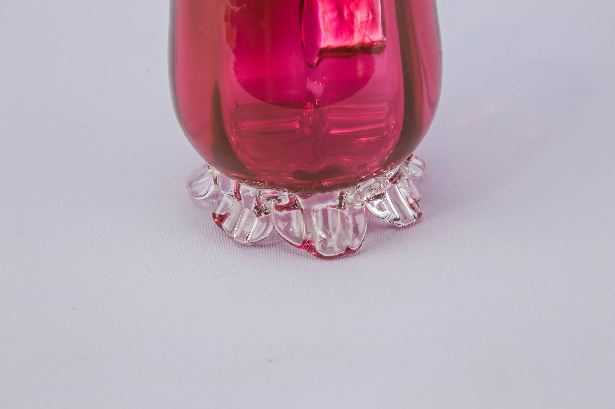 Victorian Antique Small — Cranberry red creamer 2