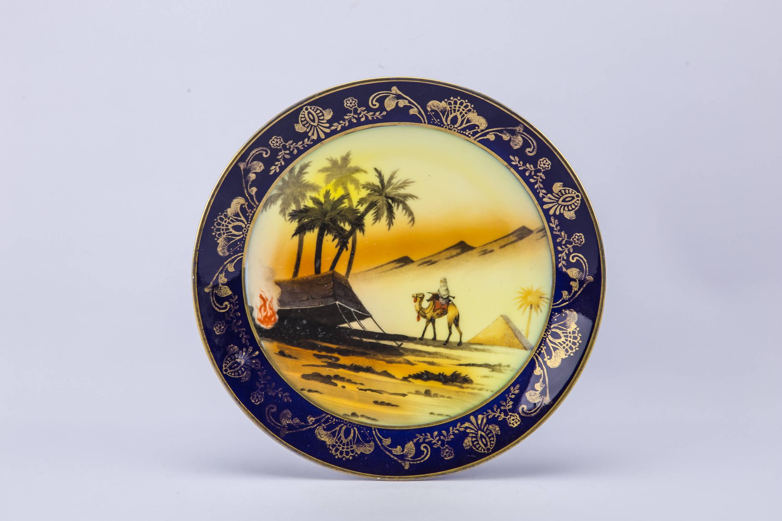 Porcelain Vintage Pyramids — Art Deco porcelain plate