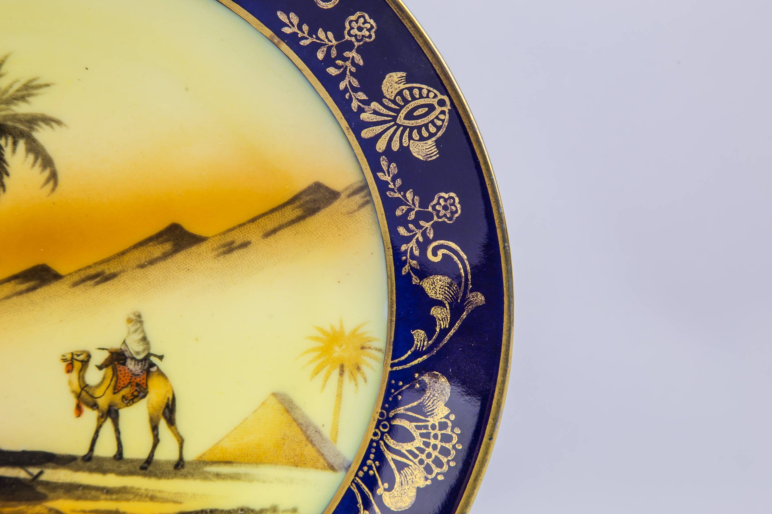 Porcelain Vintage Pyramids — Art Deco porcelain plate 1