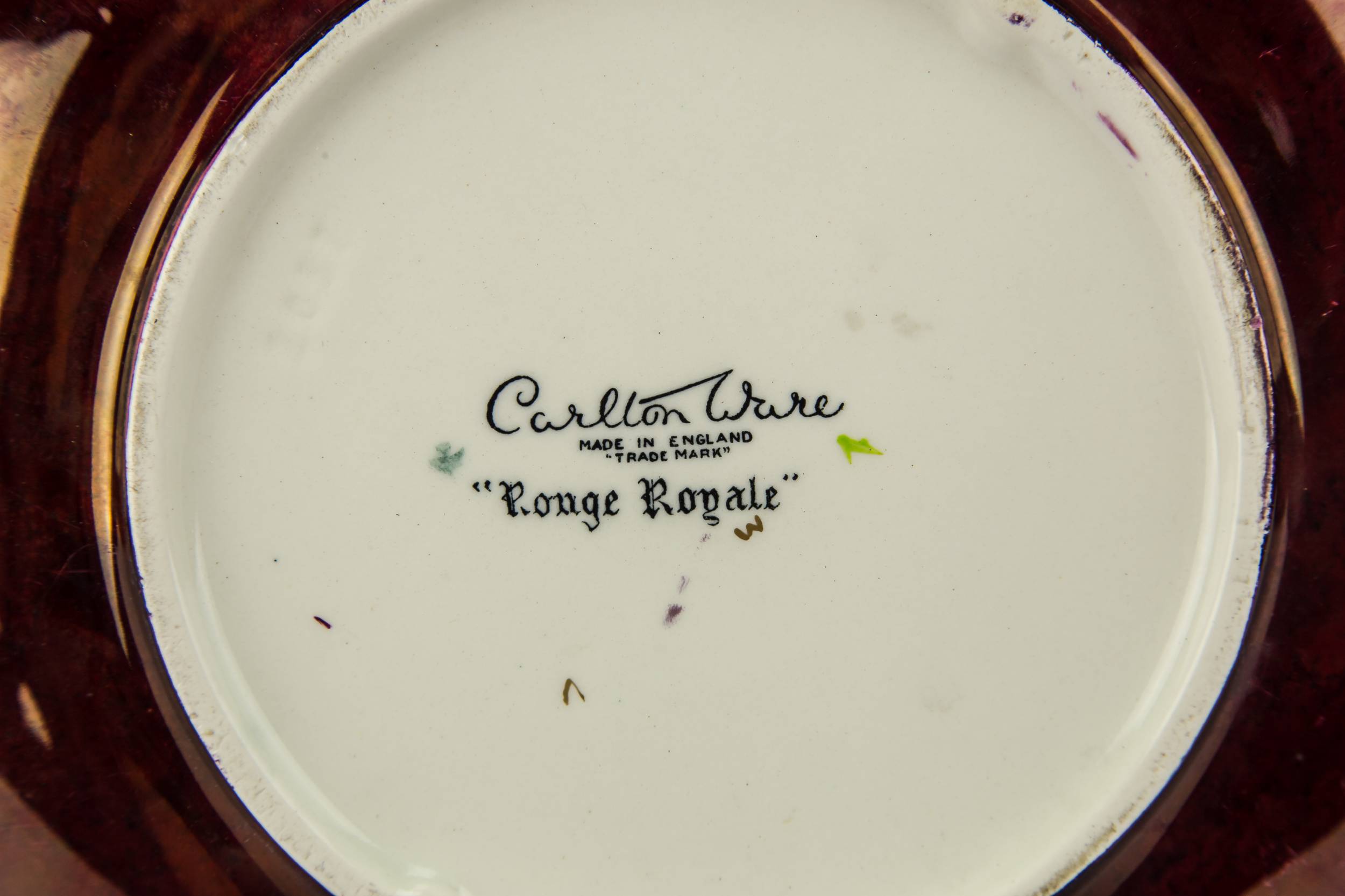 Pottery Rouge Royale — Art Deco pottery serving dish 3