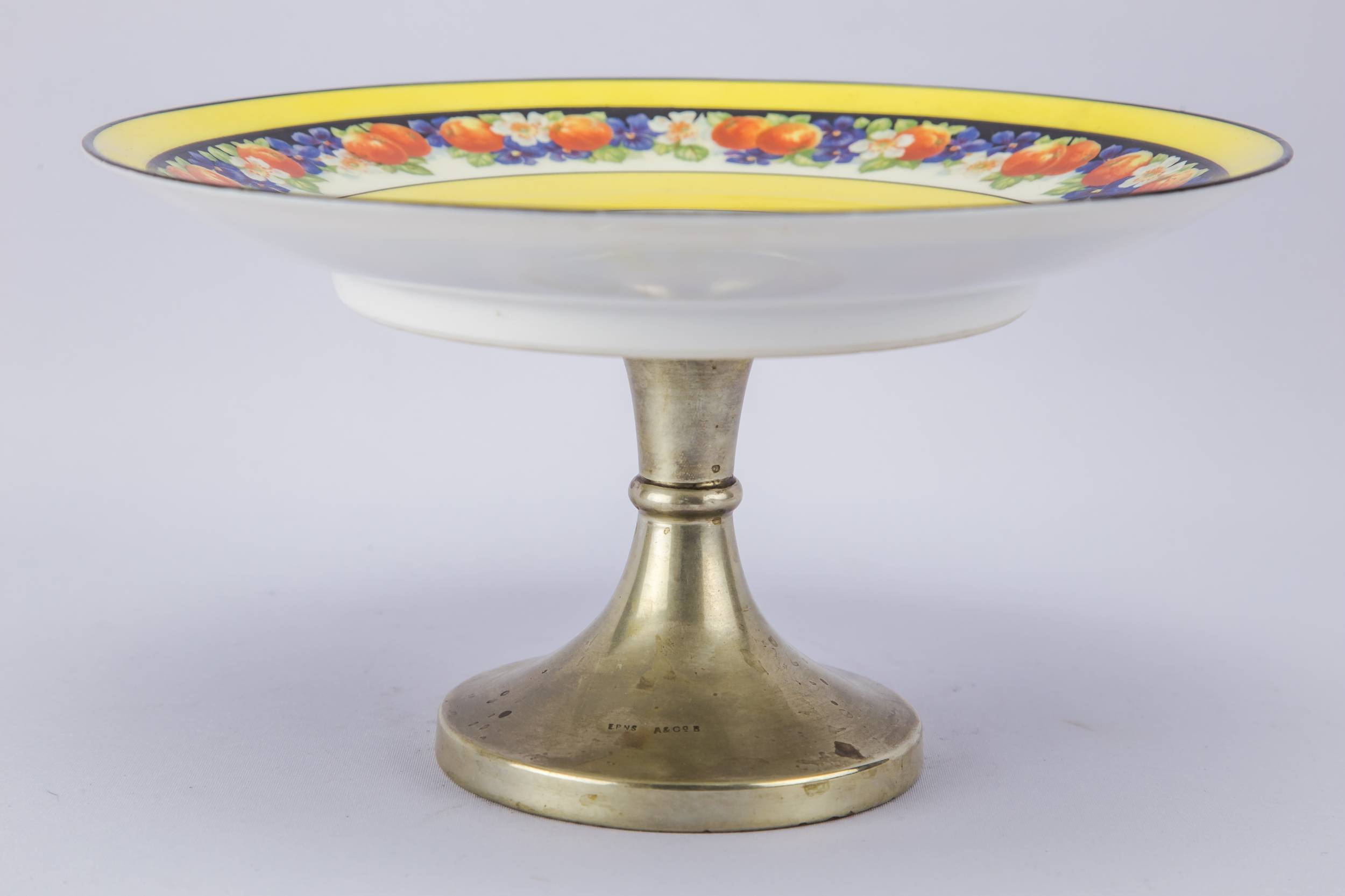 Art Deco Vintage — Art Deco pottery cake stand 3
