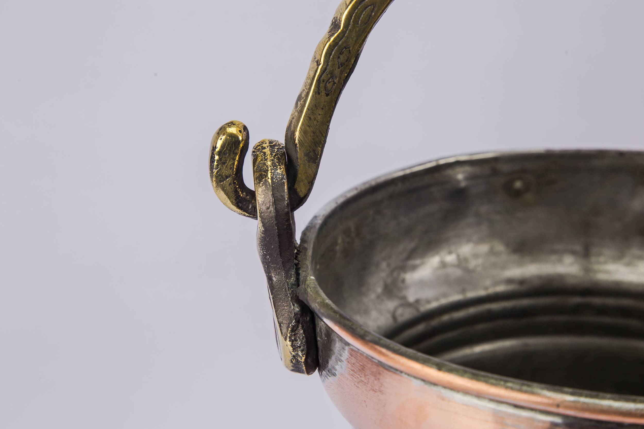 Rustic Antique Medium — Medium copper bucket 2