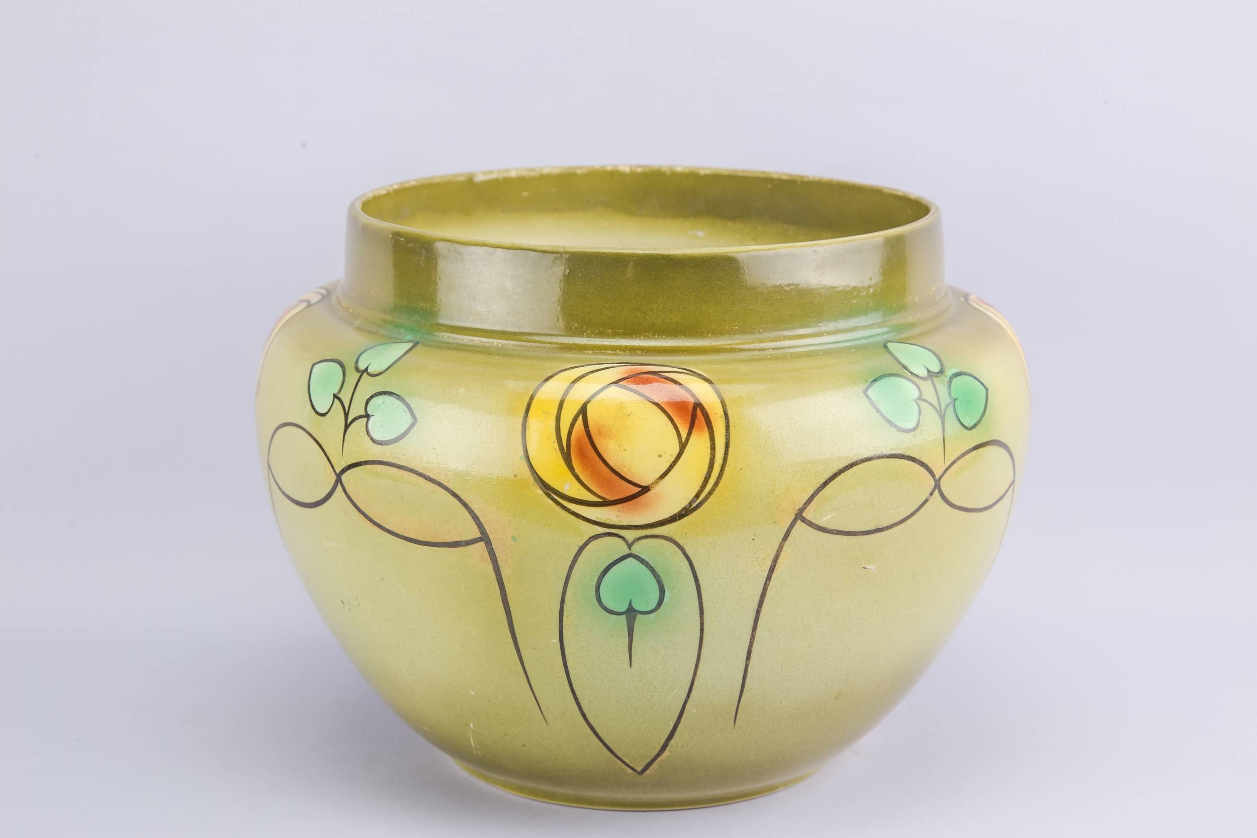 Pottery Beautiful Floral — Medium pottery planter