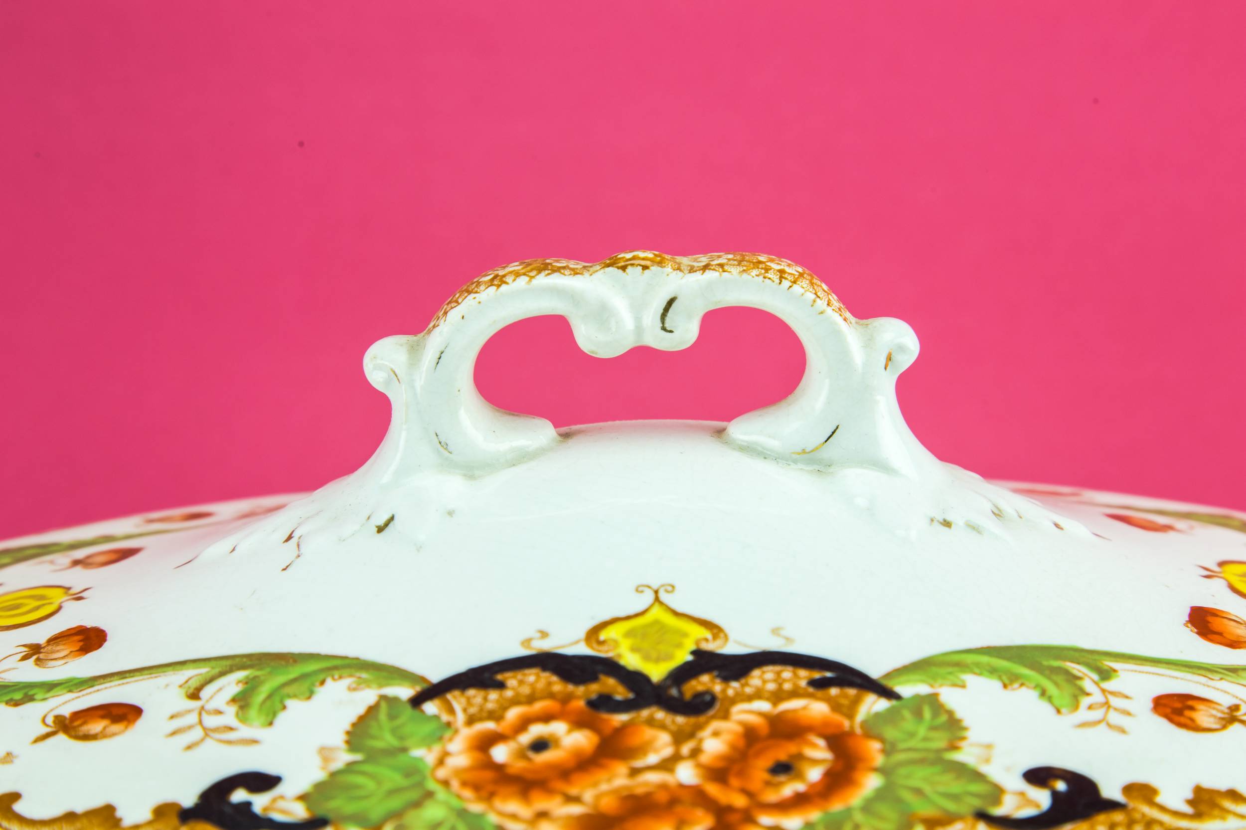 Opulent Medium Floral — Neo-Classical pottery tureen 2