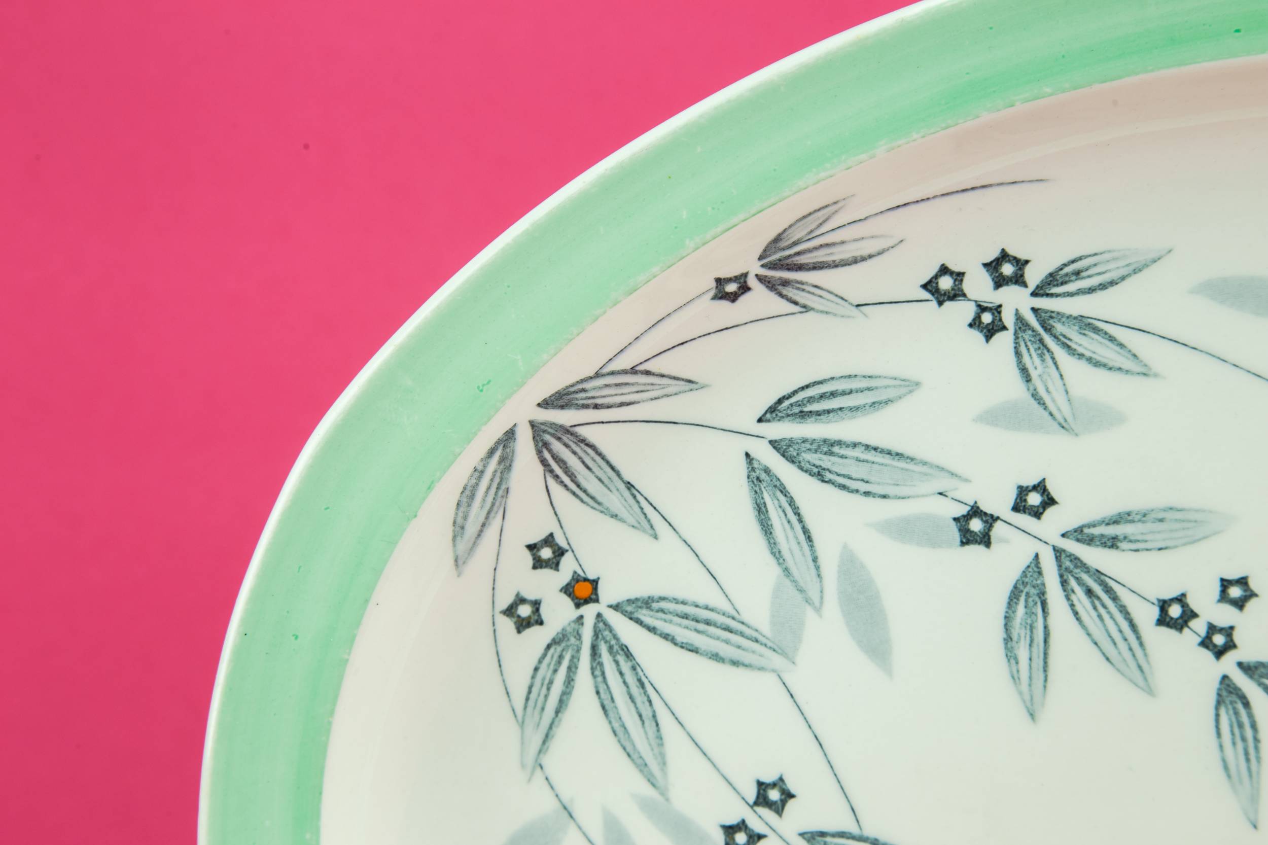 Mid-Century Modern Pottery — Mid-Century Modern platter 1